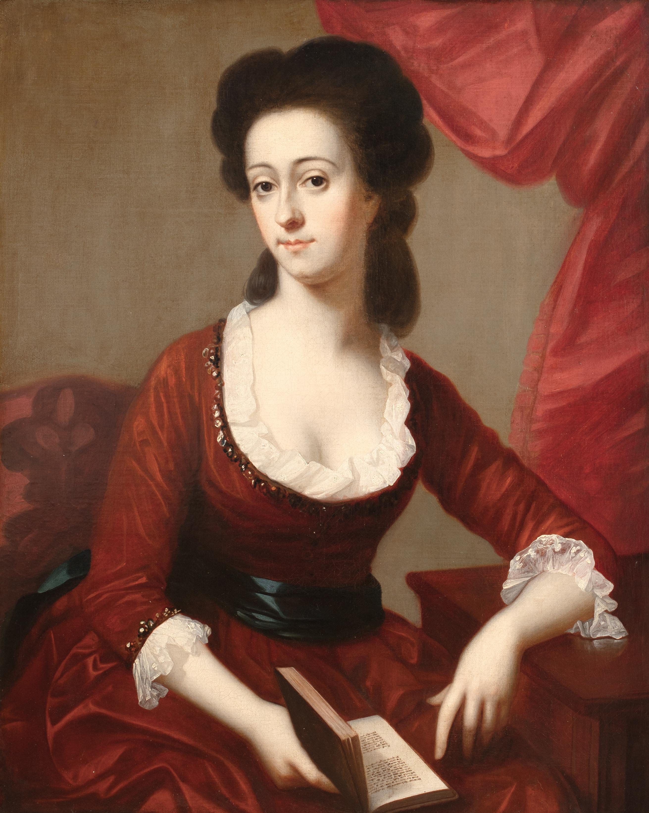 Retrato de Jane Elizabeth Leslie, condesa de Rothes (1750-1810) - Portrait Painting Marrón de Unknown