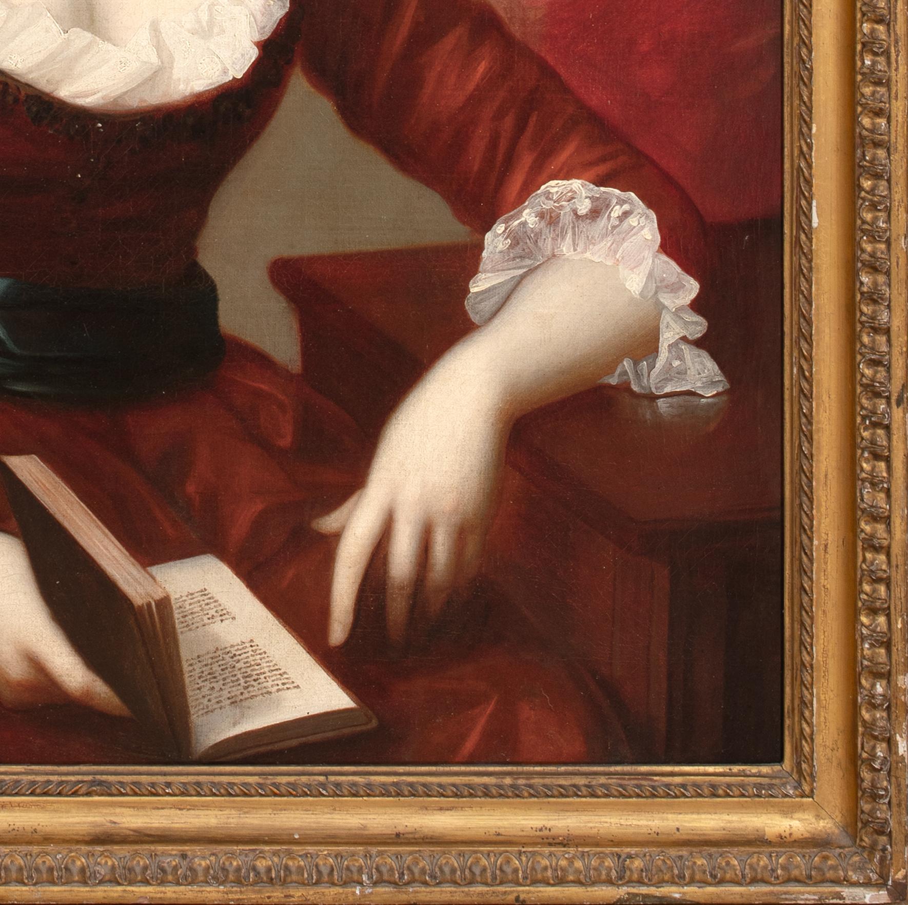 Retrato de Jane Elizabeth Leslie, condesa de Rothes (1750-1810)

círculo de WILLIAM MOSMAN (1700-1771)

Gran retrato del siglo XVIII, tradicionalmente identificado como Jane Elizabeth Leslie, condesa de Rothes, óleo sobre lienzo. Retrato sentado de