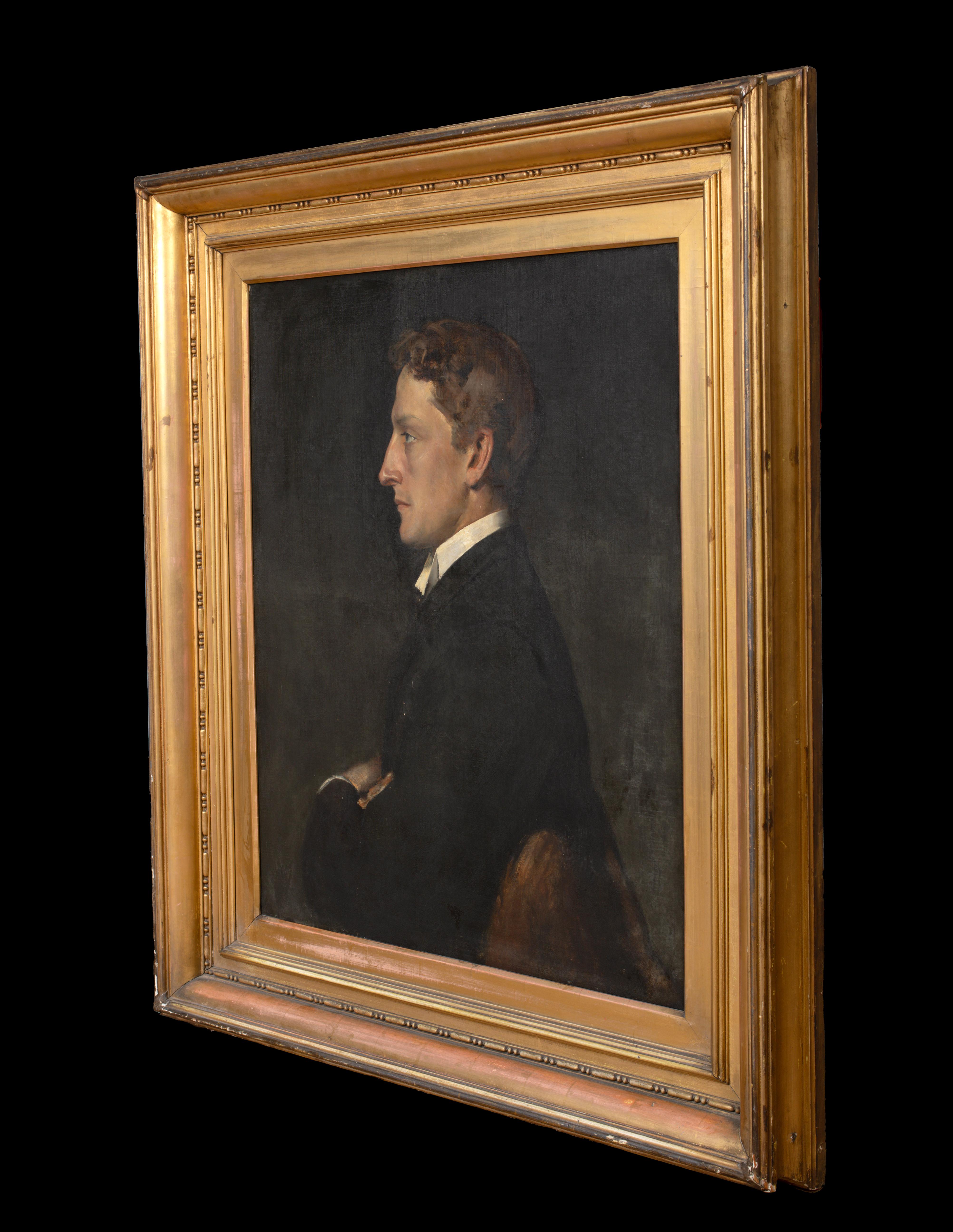 Portrait of Johnston Forbes-Robertson (1853-1937), dated 1886 by Alfred Quinton For Sale 4