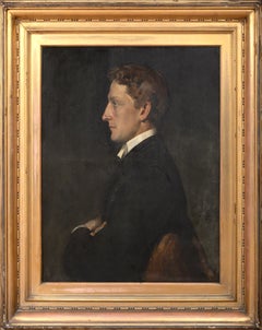 Portrait of Johnston Forbes-Robertson (1853-1937), dated 1886 by Alfred Quinton