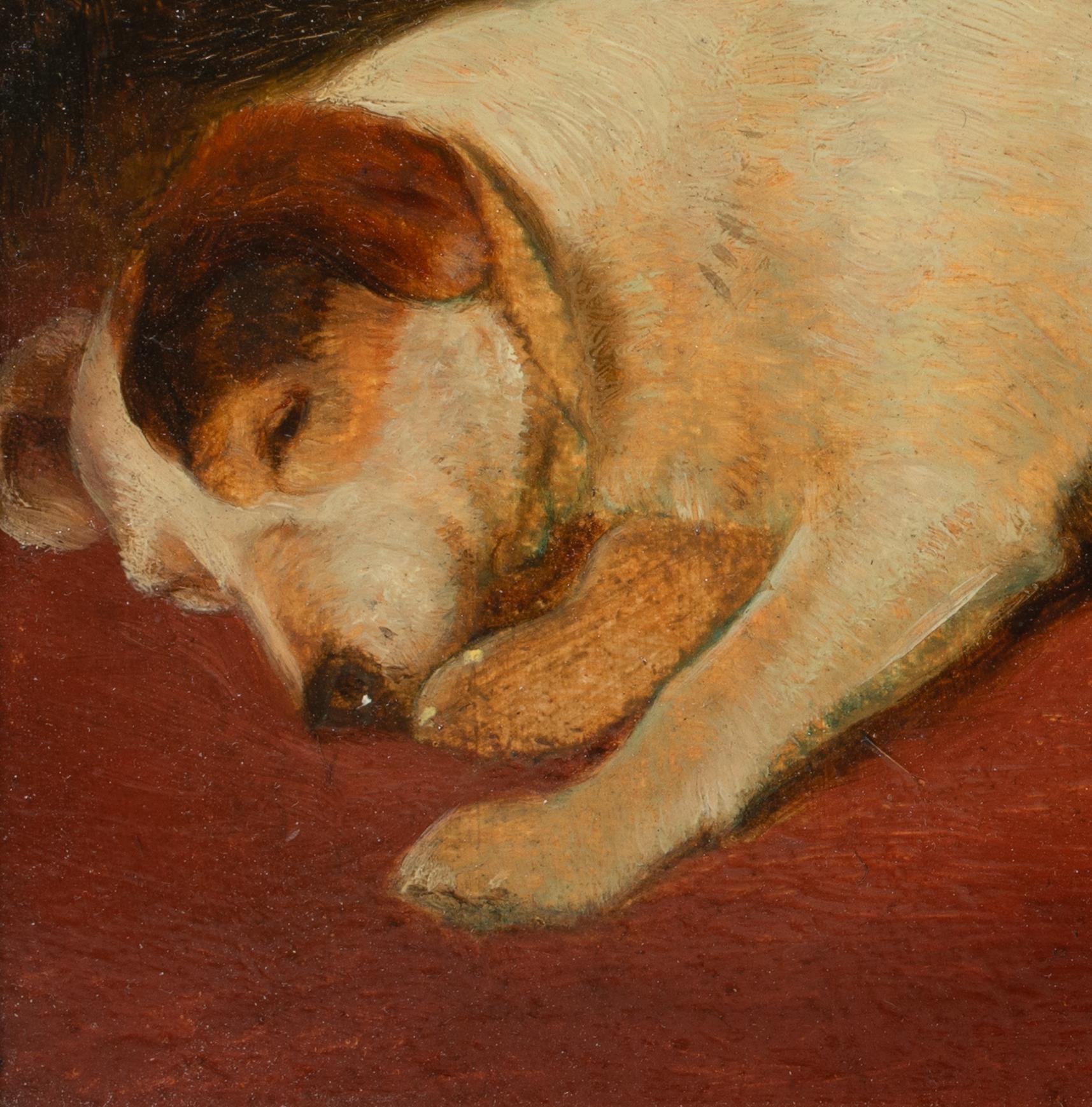 Portrait de Jules A Jack Russell, 19e siècle attribué à Frederick HALL en vente 1