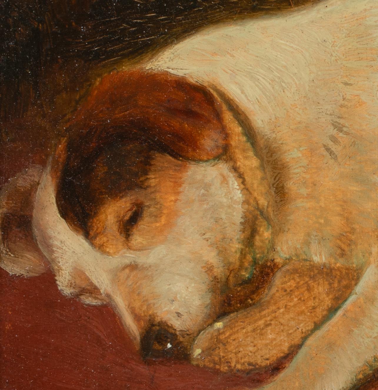 Portrait de Jules A Jack Russell, 19e siècle attribué à Frederick HALL en vente 2
