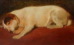 Portrait Of Jules A Jack Russell, 19th Century attributed to Frederick HALL