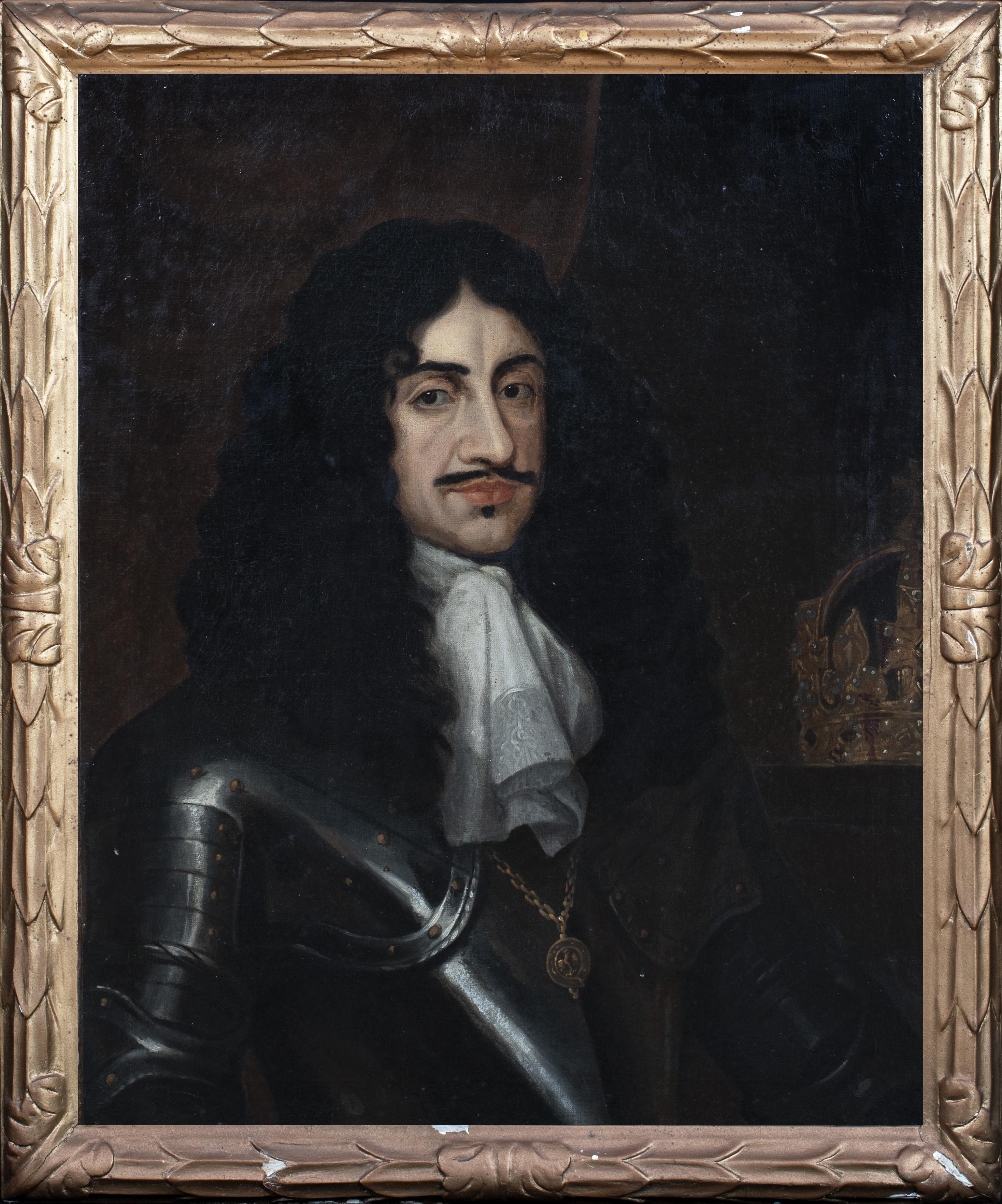 Portrait Of King Charles II (1630-1685), 17th Century  - Painting by Unknown