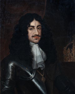 Portrait Of King Charles II (1630-1685), 17th Century 