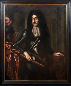 Portrait Of King Charles II Of England (1630-1685), 17th Century   