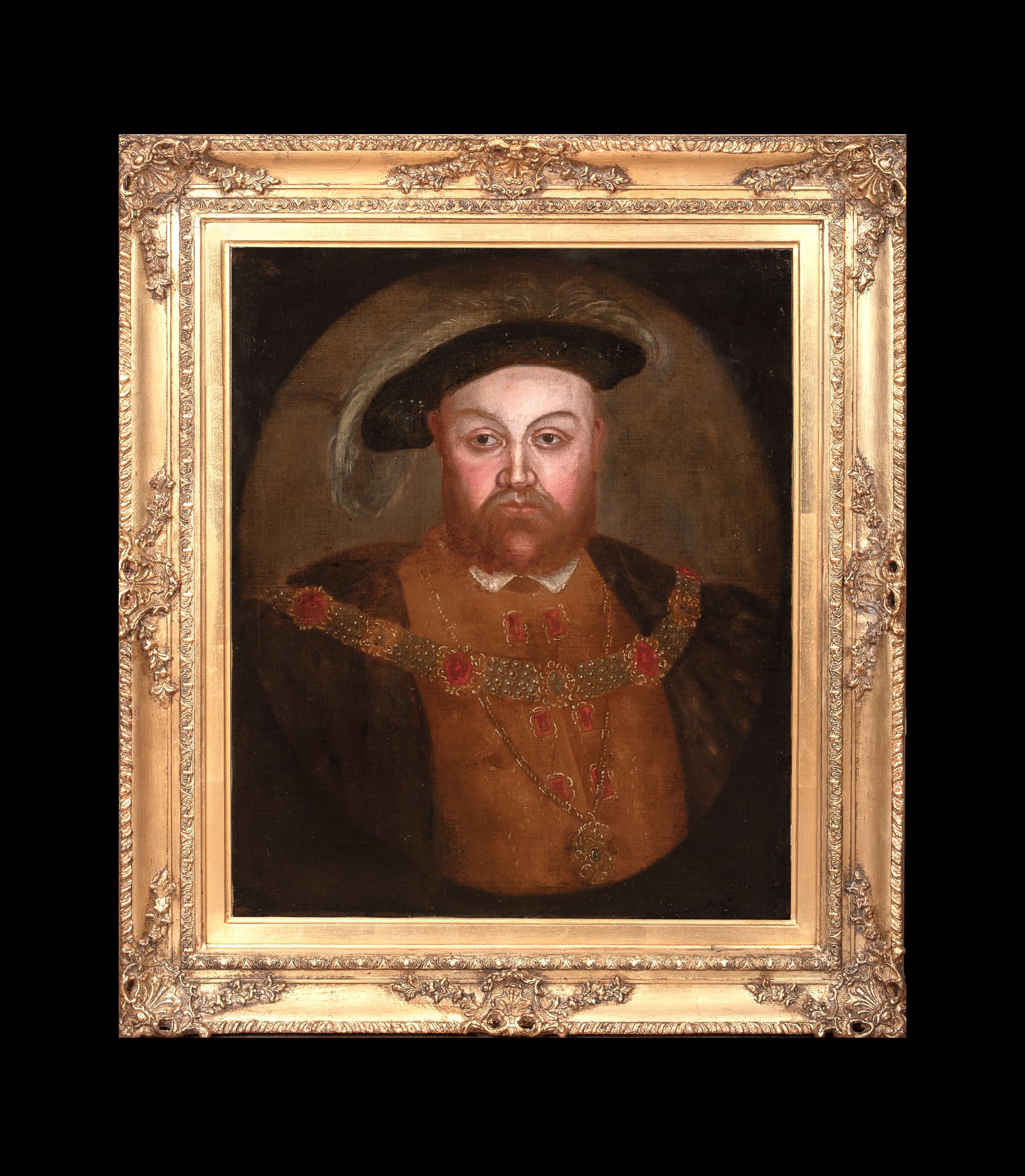 Ritratto di re Enrico VIII (1491-1547), XVII secolo  Ritratto della Corte Reale - Painting di Unknown