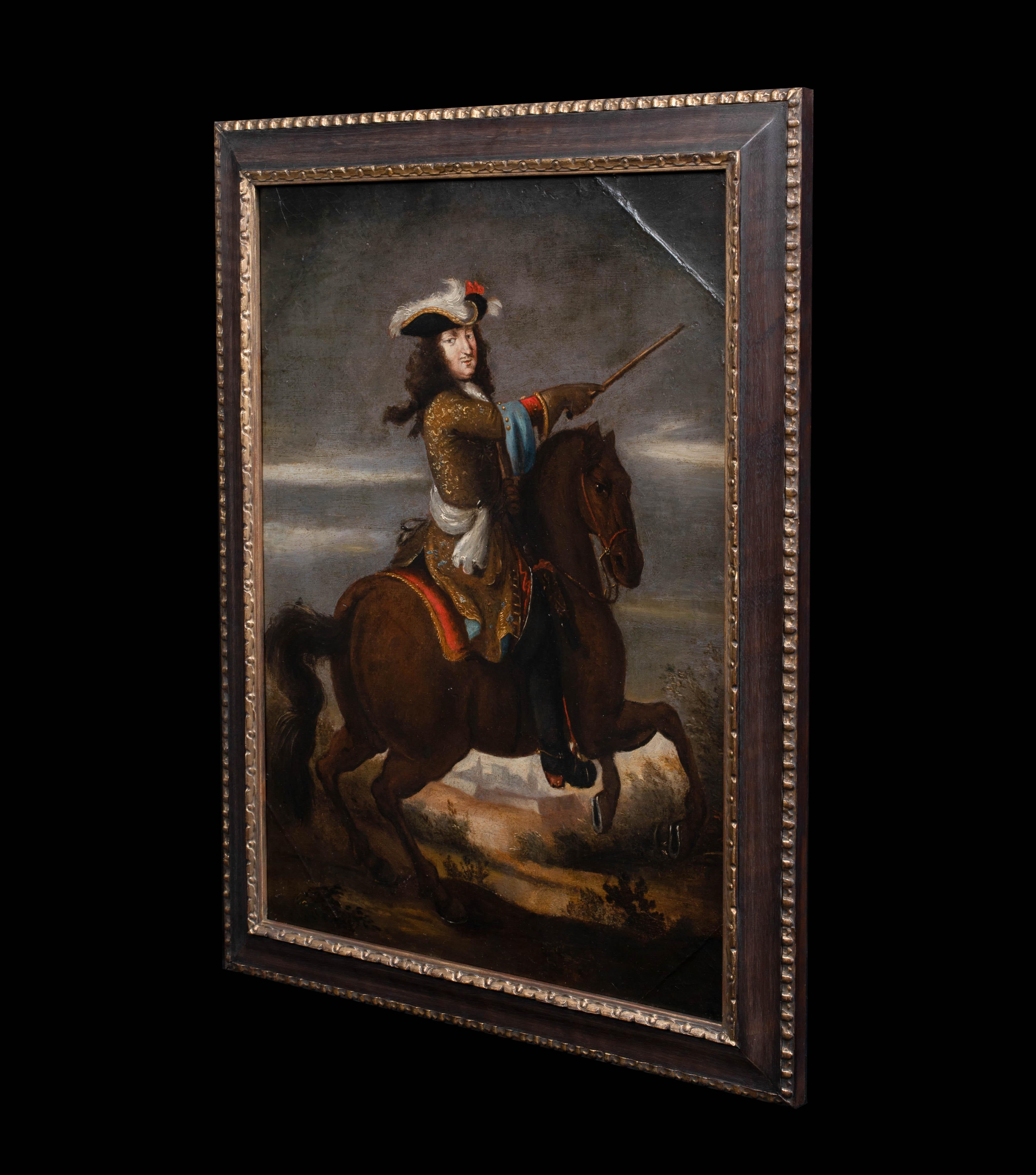 Retrato Del Rey Luis XIV De Francia Tomando Besançon, 1667  Escuela francesa 6