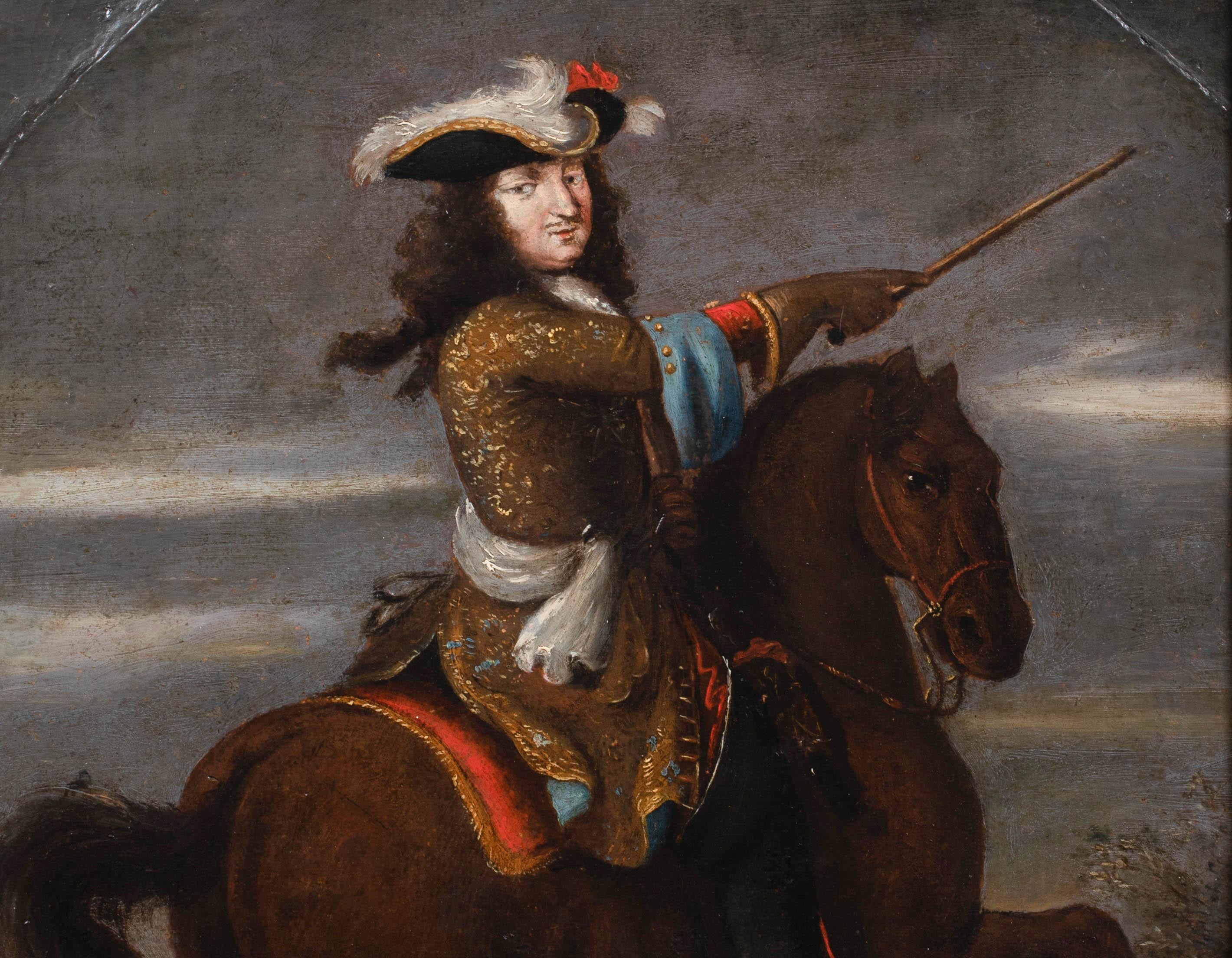Retrato Del Rey Luis XIV De Francia Tomando Besançon, 1667  Escuela francesa 2