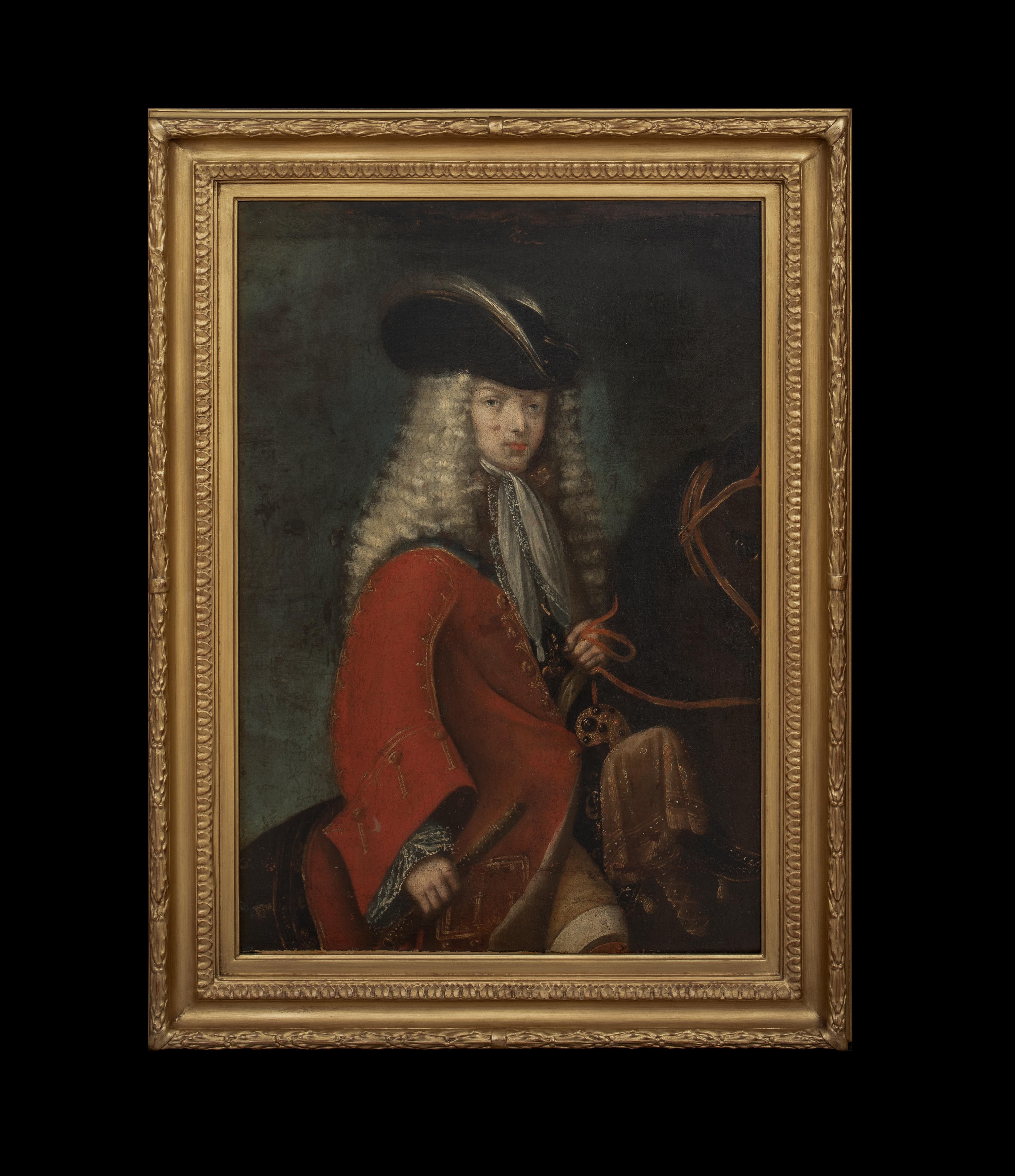 Portrait Of King Philip V (1683-1746) of Spain, 18th Century   Spanish School - Painting by Unknown