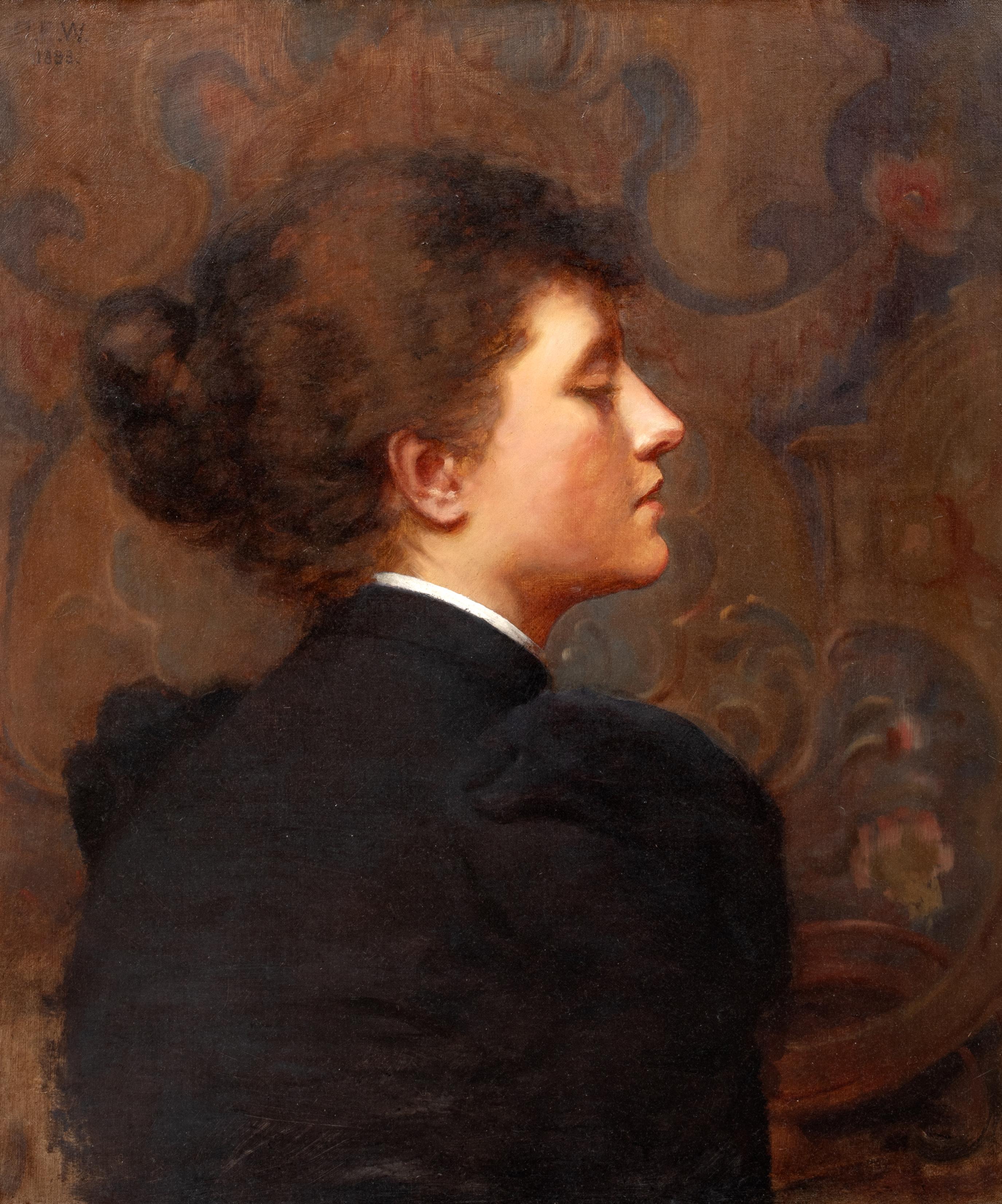 Unknown - Portrait Of Lady, 19th Century Pre-Raphaelite School For Sale ...