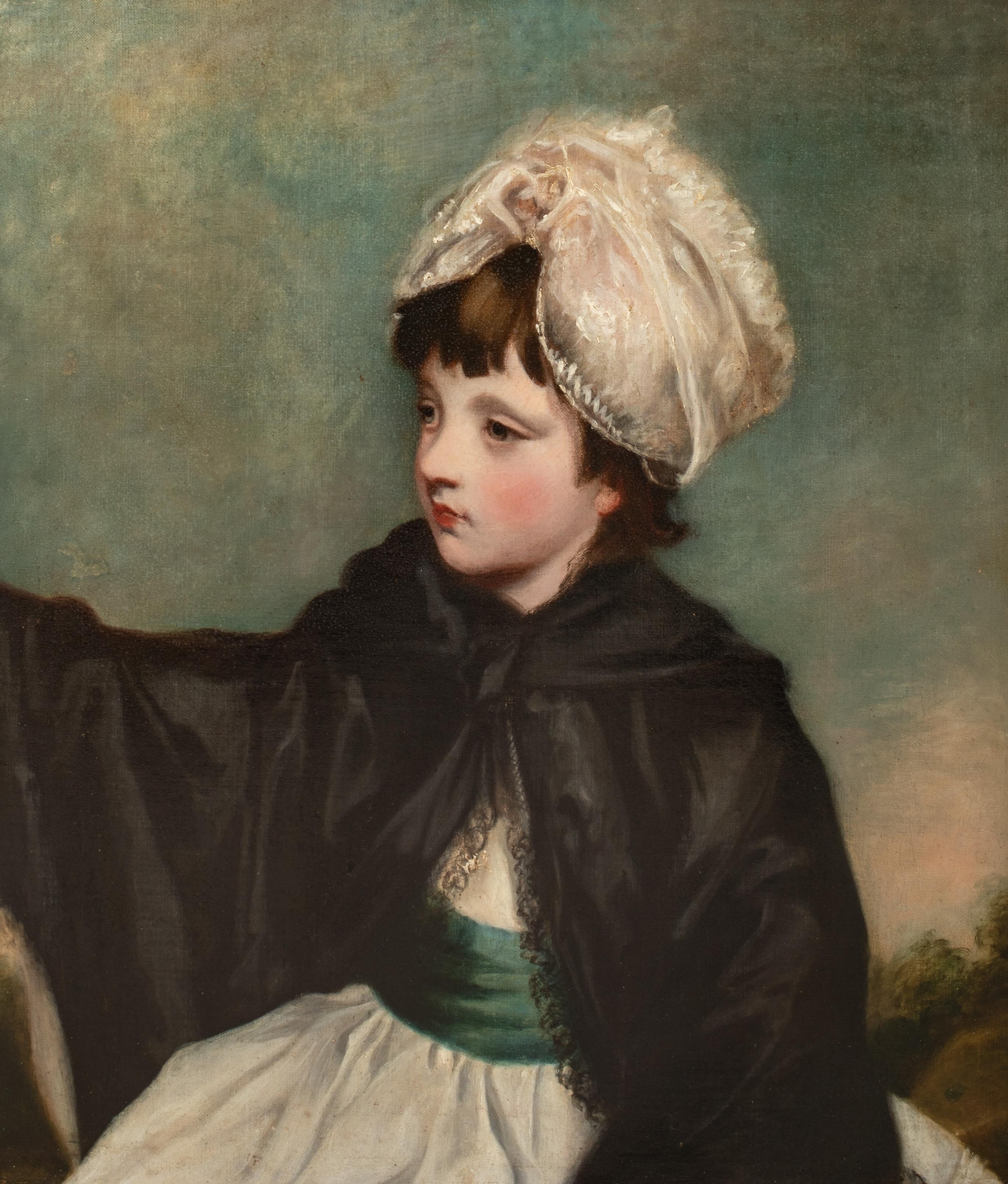 Portrait Of Lady Caroline Howard, 18th Century SIR JOSHUA REYNOLDS (1723-1792) - Brown Portrait Painting by Joshua Reynolds