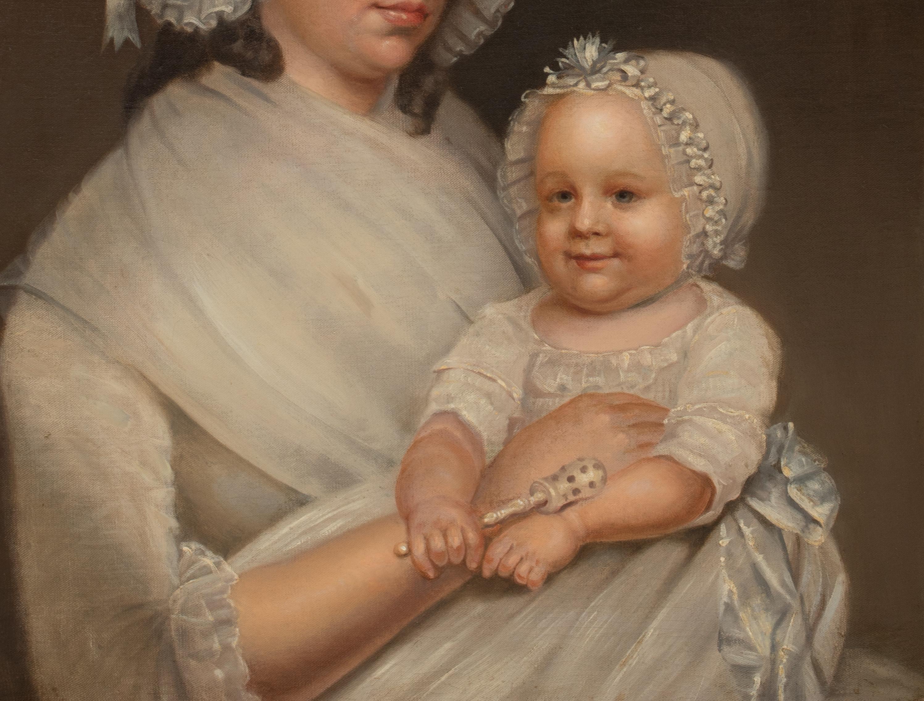 Portrait Of Lady Elizabeth Cavendish, Duchess of Devonshire (1758-1824) & Baby 7
