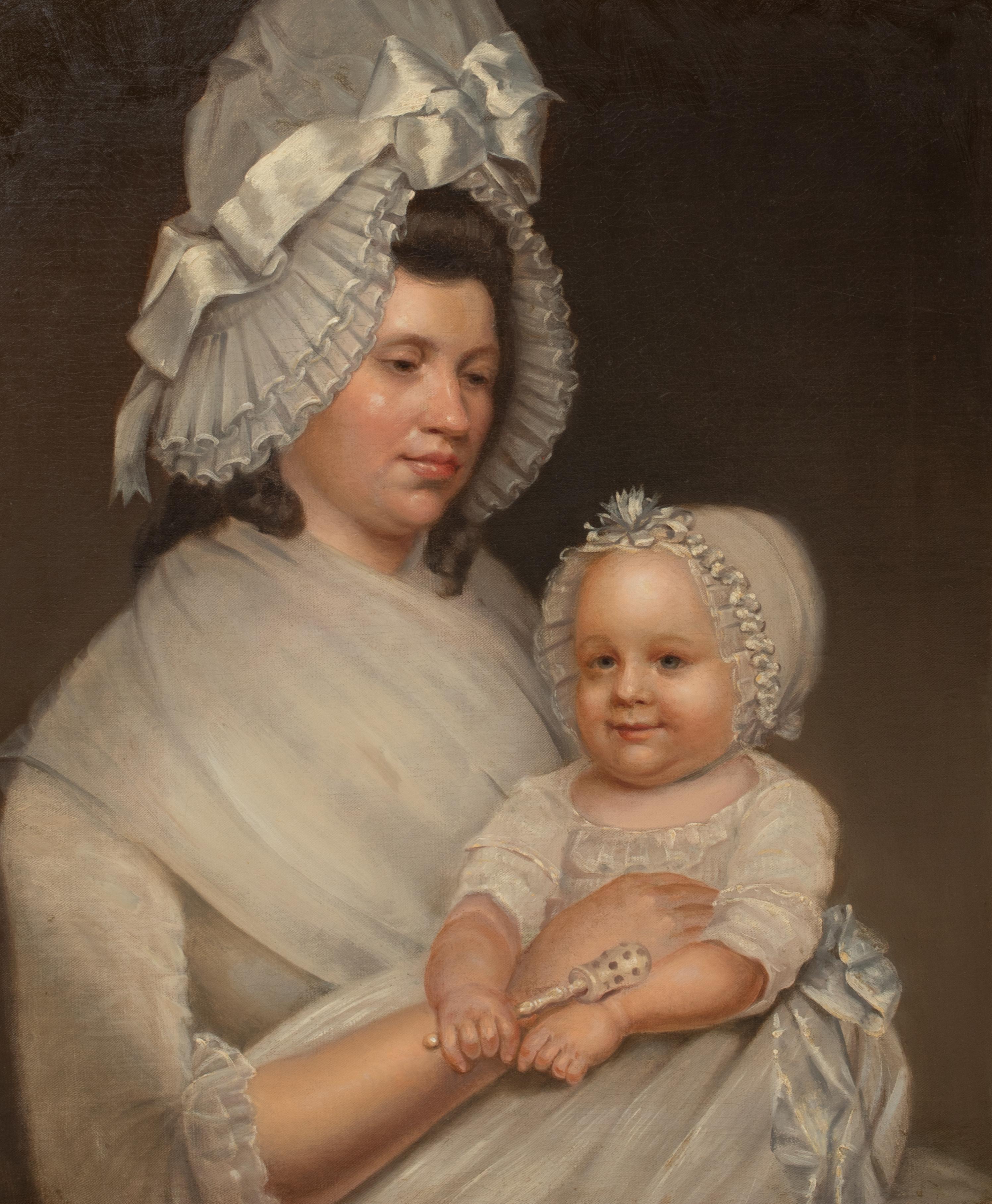 Portrait Of Lady Elizabeth Cavendish, Duchess of Devonshire (1758-1824), 18th Century

attributed to Pierre Étienne FALCONET  (1741-1791)

Large 18th Century portrait of Lady Elizabeth Cavendish, Duchess of Devonshire & baby, oil on canvas.