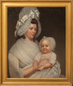 Portrait Of Lady Elizabeth Cavendish, Duchess of Devonshire (1758-1824) & Baby