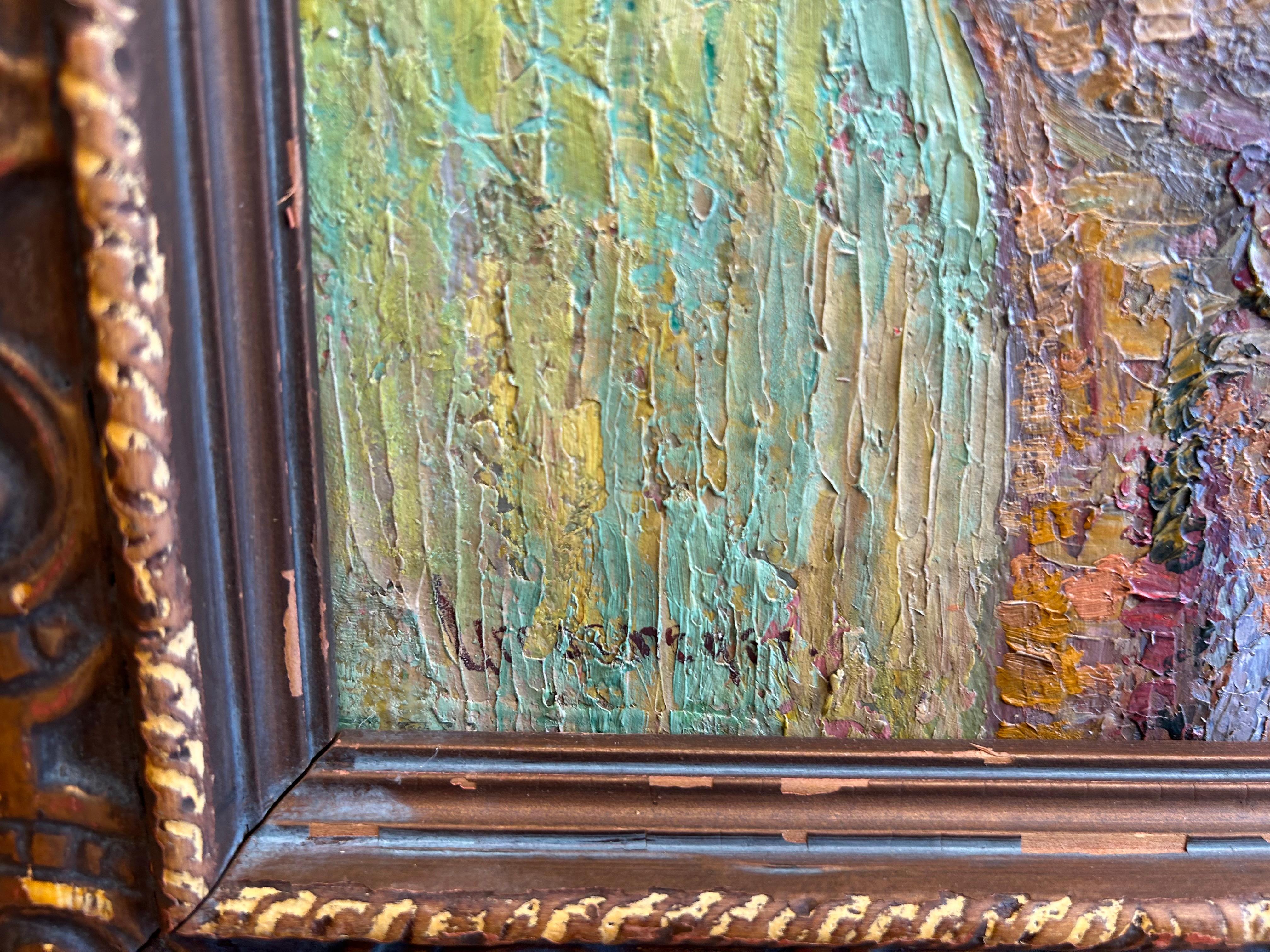 Portrait d'une dame dans un fauteuil à bascule en plein air en vente 3