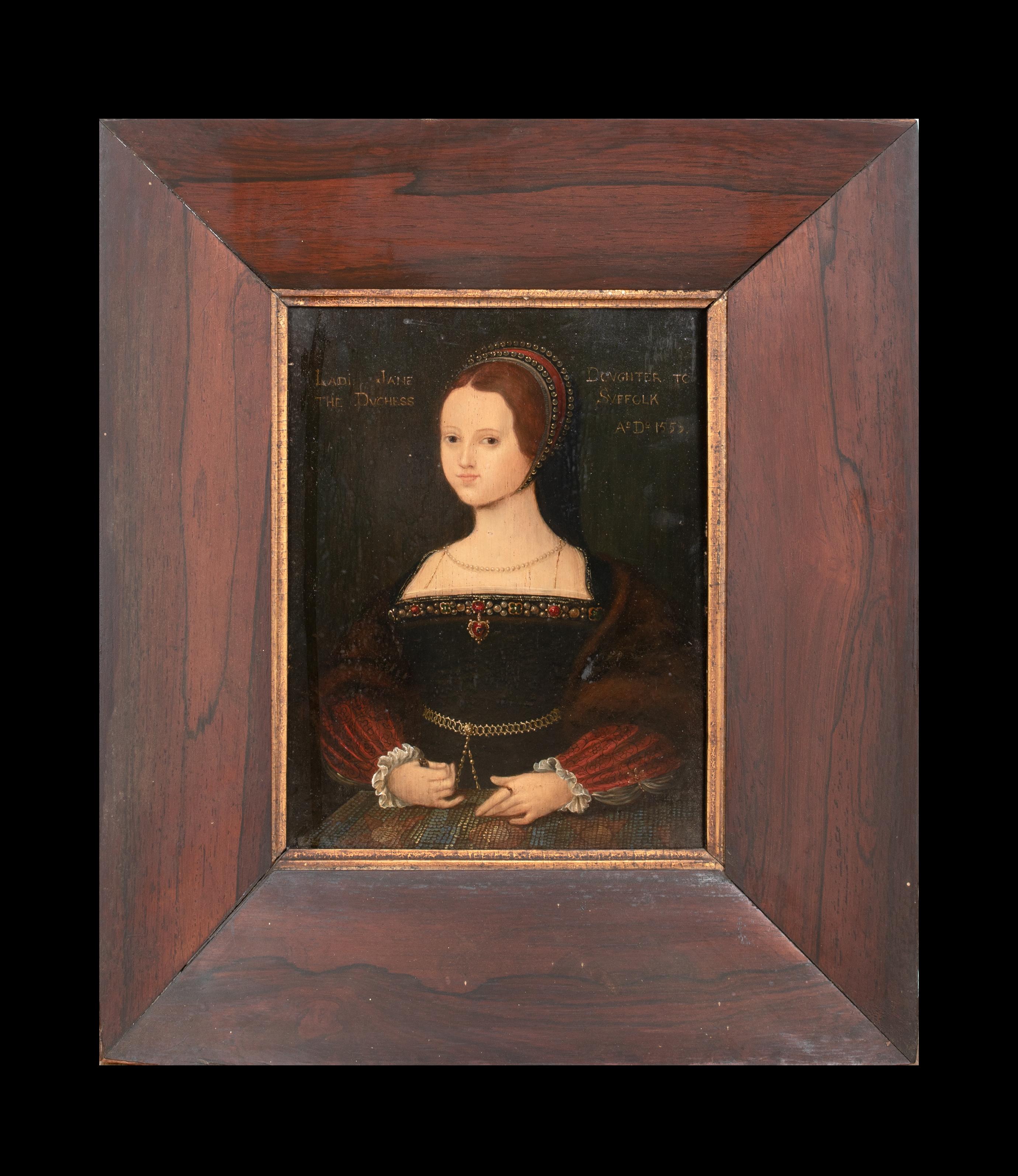 Ritratto di Lady Jane Grey, duchessa di Suffolk (1537-1554) - Painting di Unknown