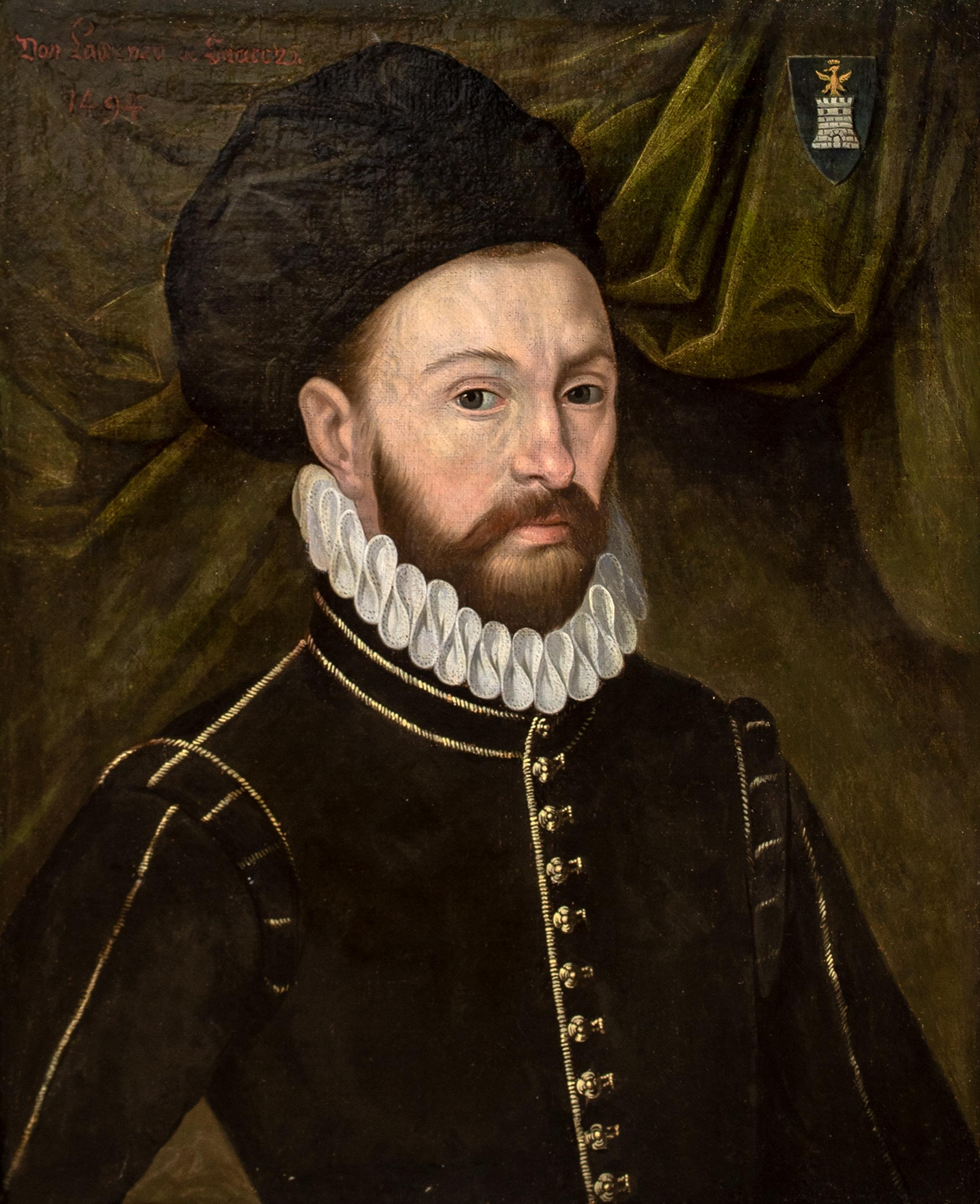 Ritratto di Lorenzo Suarez 5° Conte di Corona 16° secolo - Antoni Mor - Portrait Painting Marrone di Unknown