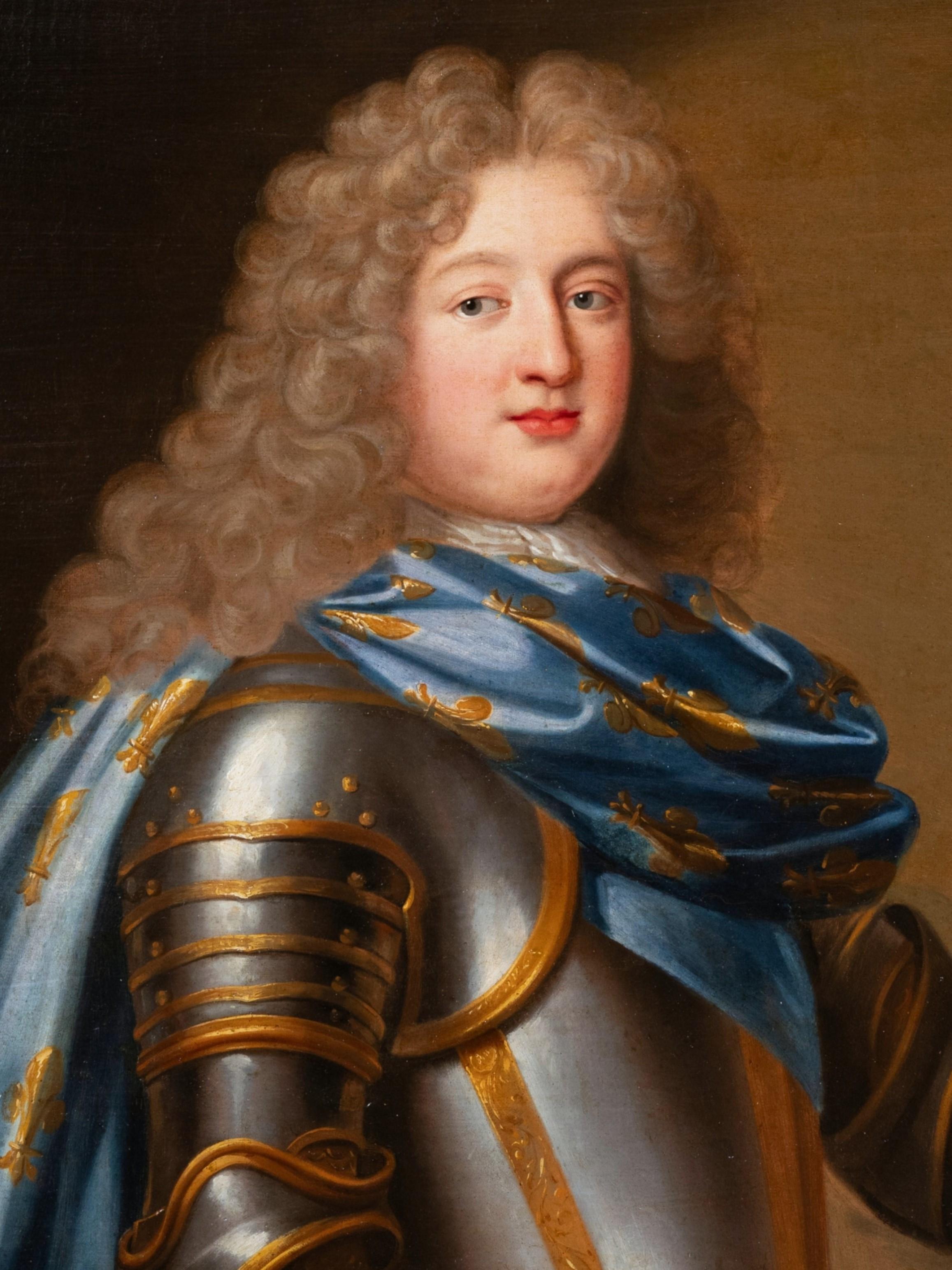 Porträt von Louis von Frankreich, Grand Dauphin, Französische Schule 17. Jahrhundert (Alte Meister), Painting, von Unknown