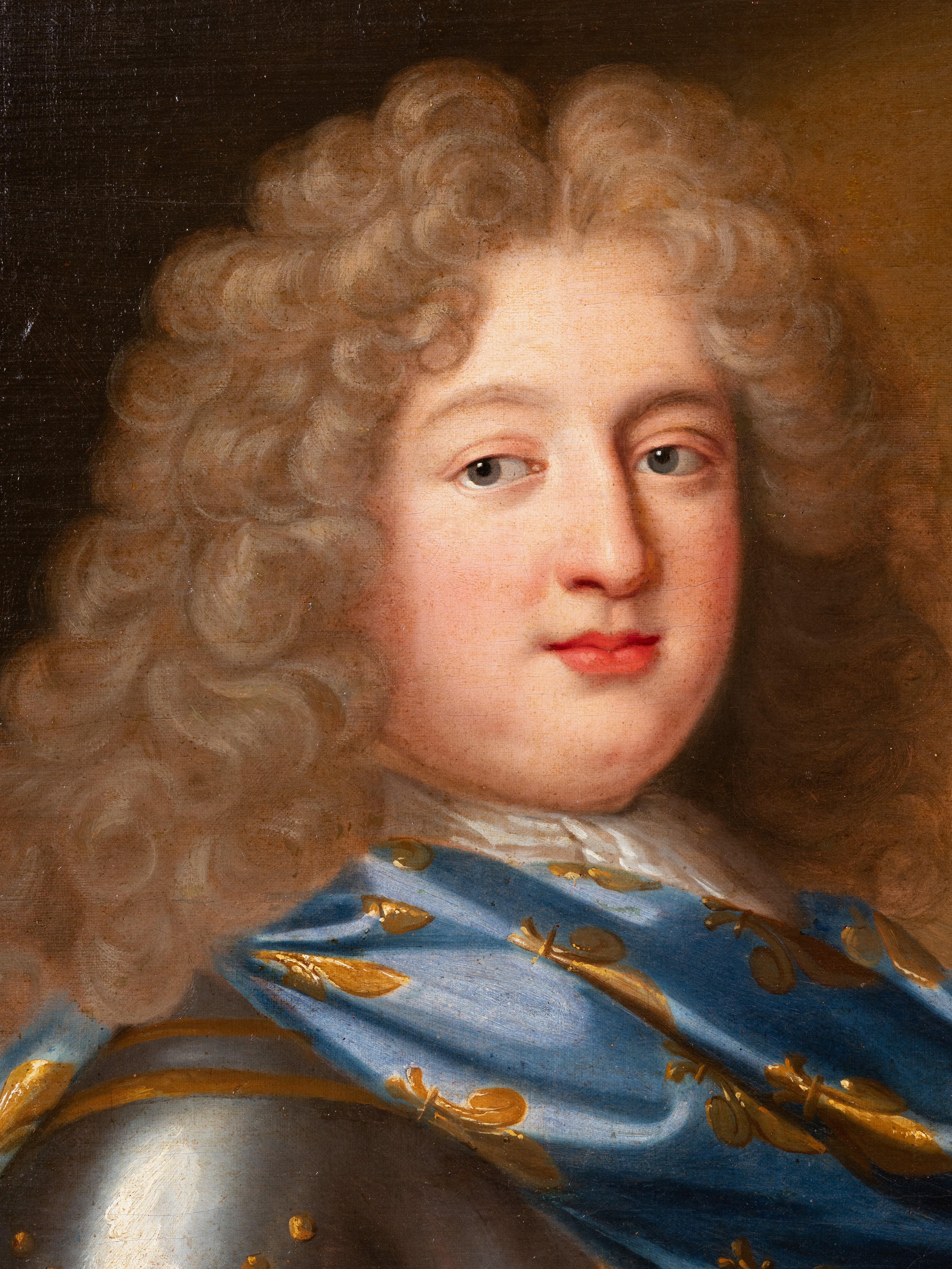 Porträt von Louis von Frankreich, Grand Dauphin, Französische Schule 17. Jahrhundert (Braun), Portrait Painting, von Unknown