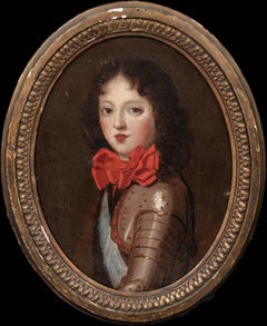 Portrait de Louis XV, roi de France, XVIIIe siècle  Suivi de Pierre Mignard
