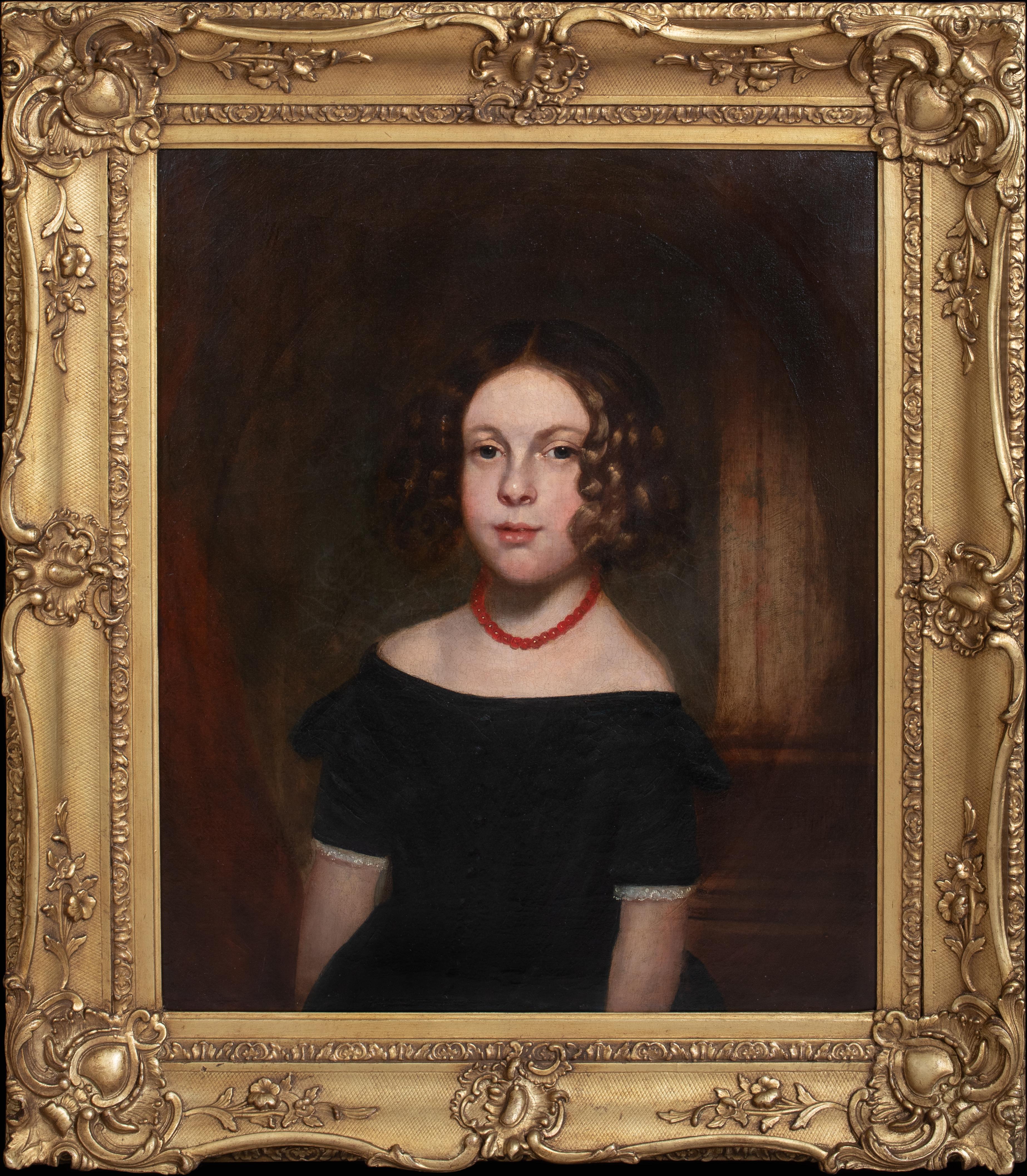 Unknown Portrait Painting - Portrait Of Louise Maria Bird (1845-1862), 19th Century   English School  
