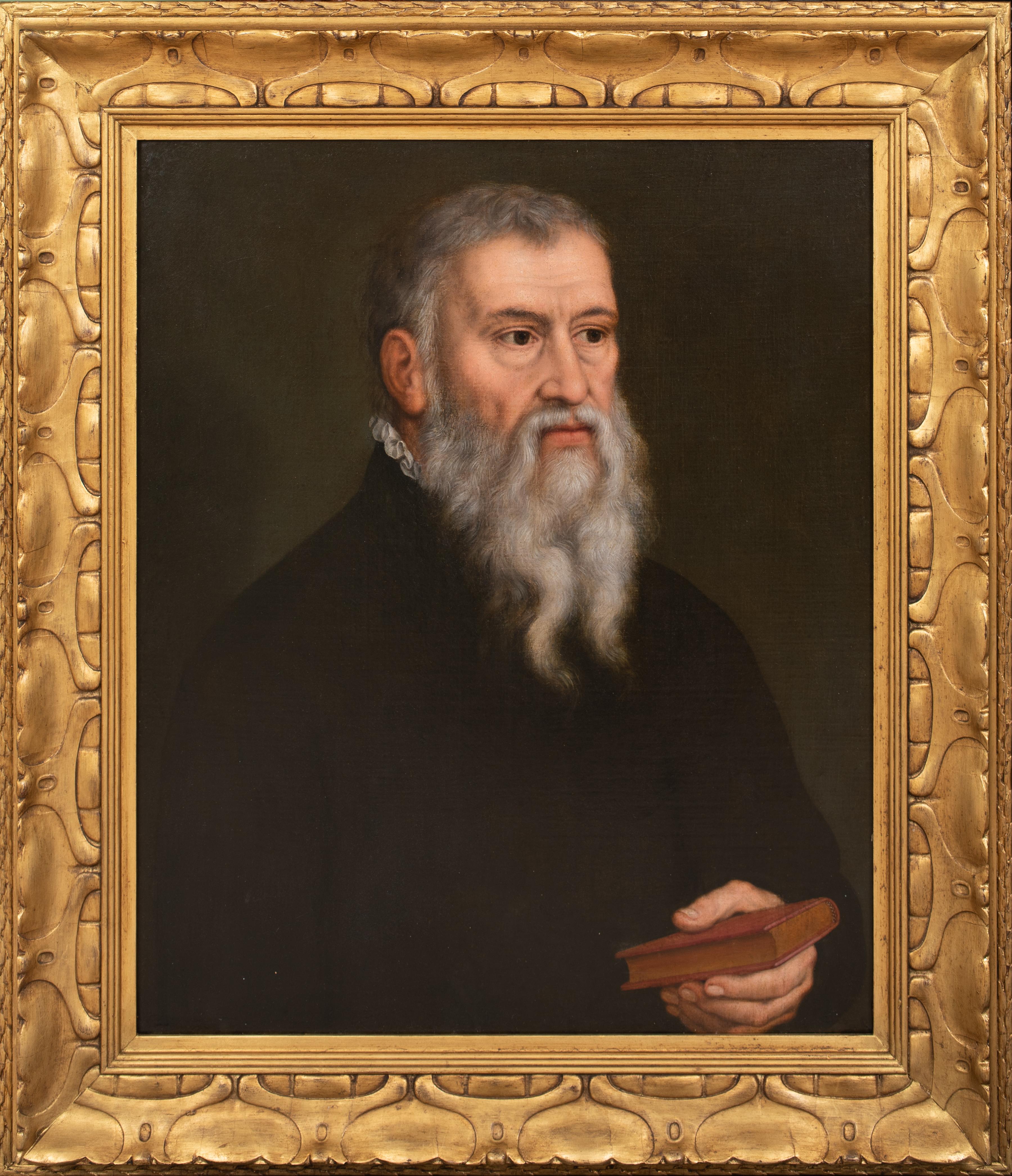 Portrait Painting Unknown - Portrait de Lucas Cranach l'Ancien (1472-1553), Renaissance allemande du 16e siècle