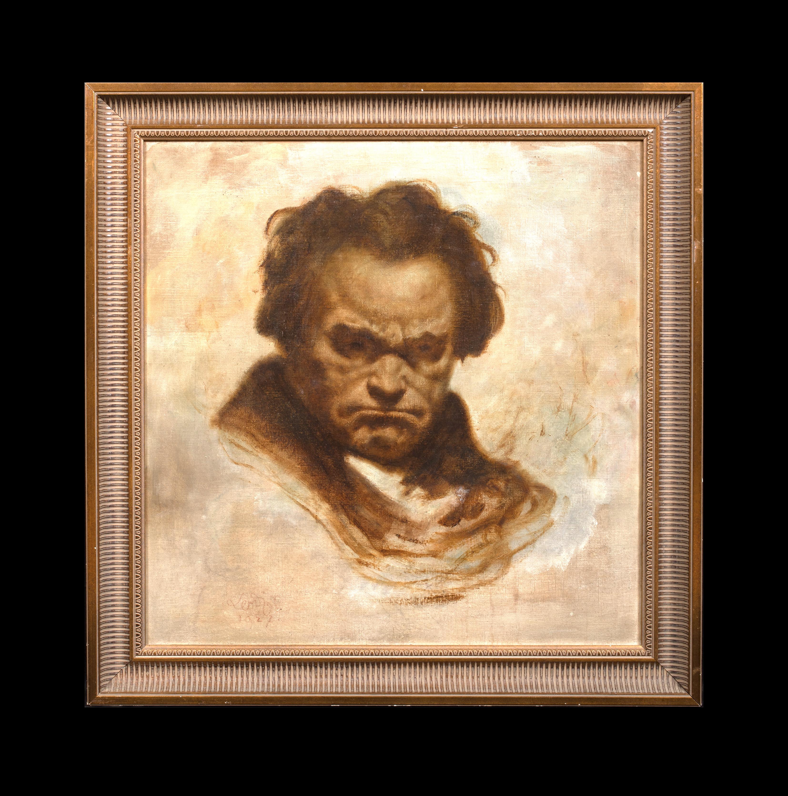 Ritratto di Ludwig Van Beethoven (1770-1827) - Painting di Unknown