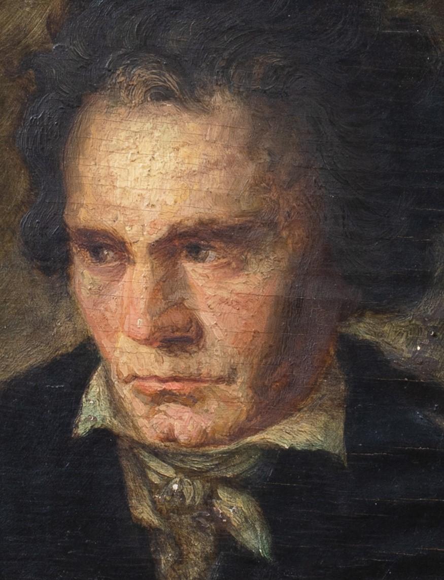 Porträt von Ludwig van Beethoven (1770-1827)  Deutsche Schule 1