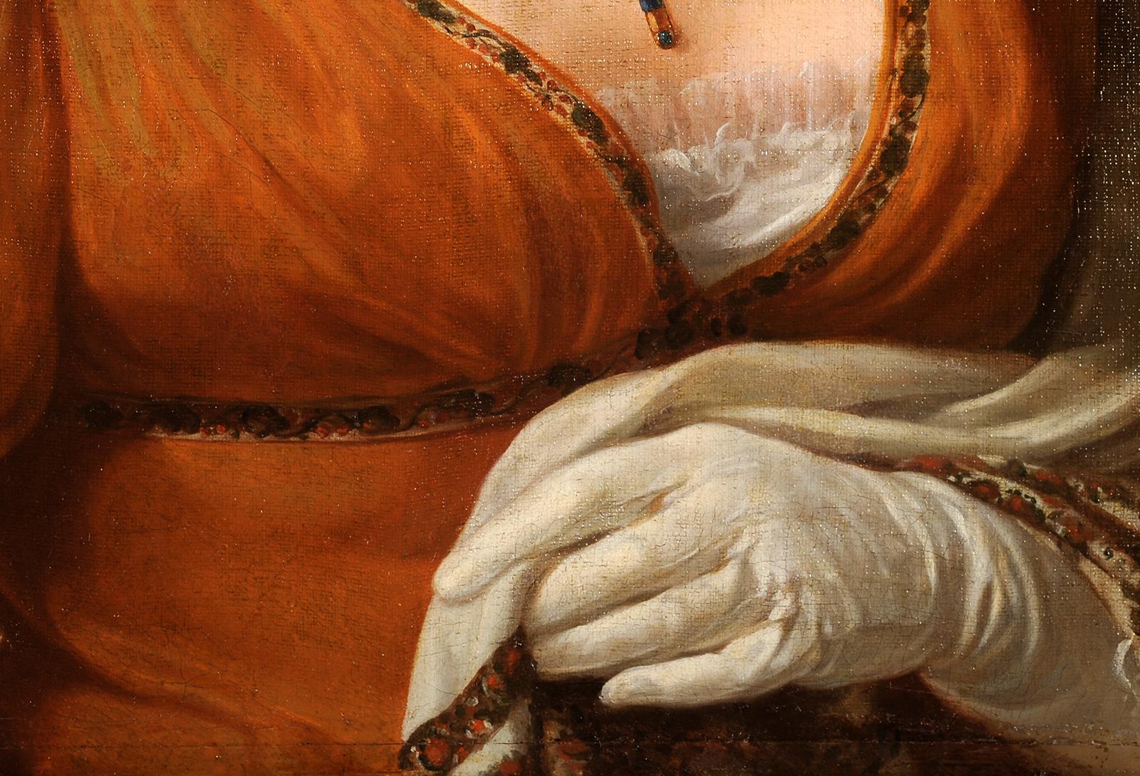 Retrato de Madame Leblond - Painting Escuela francesa de Unknown