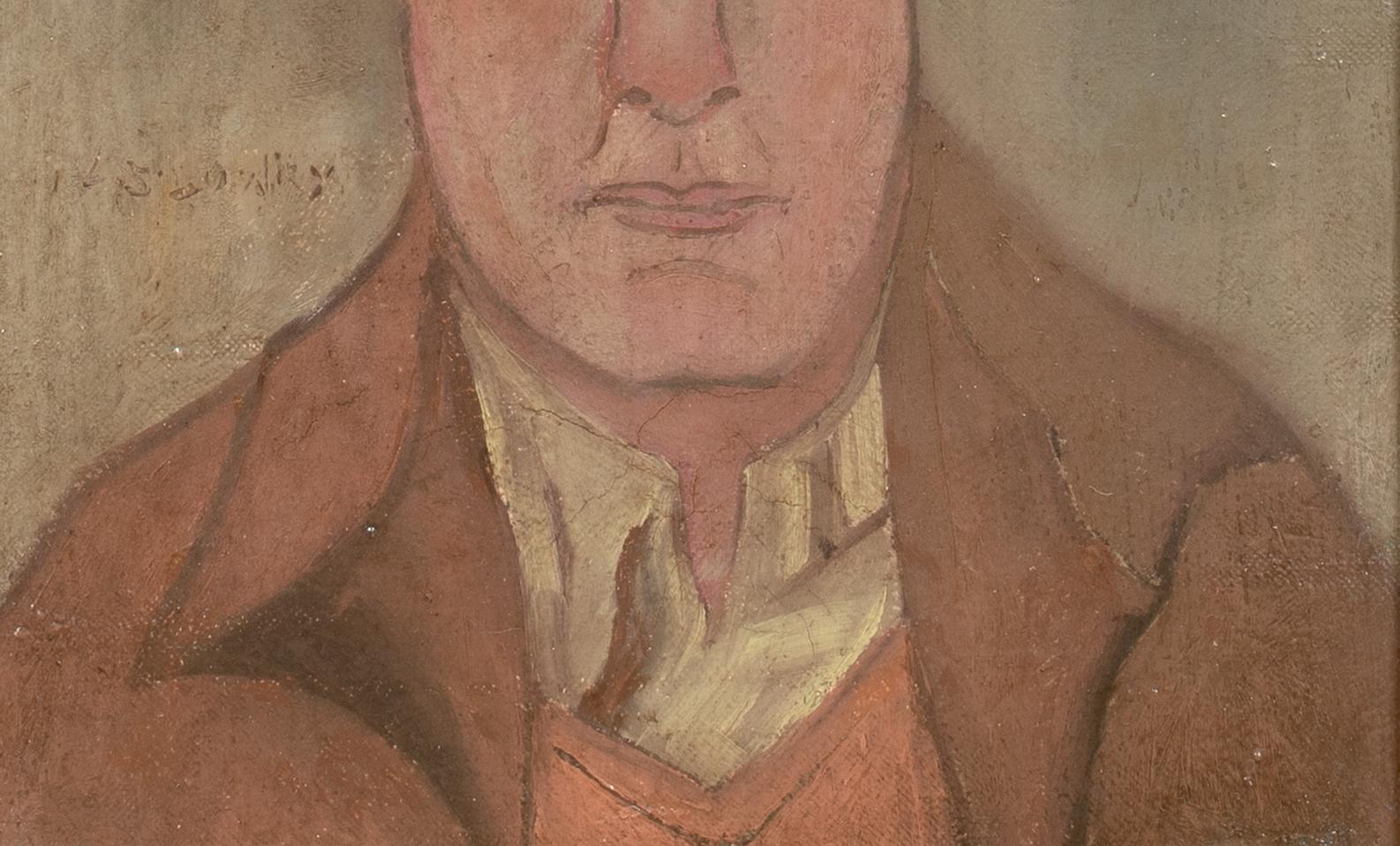 Ritratto di uomo dell'inizio del XX secolo firmato L.S. Lowry in vendita 1