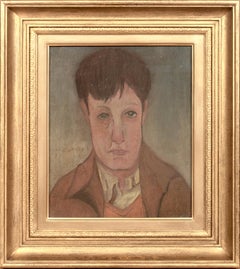 Portrait Of Man Early 20th Century Signed L S Lowry