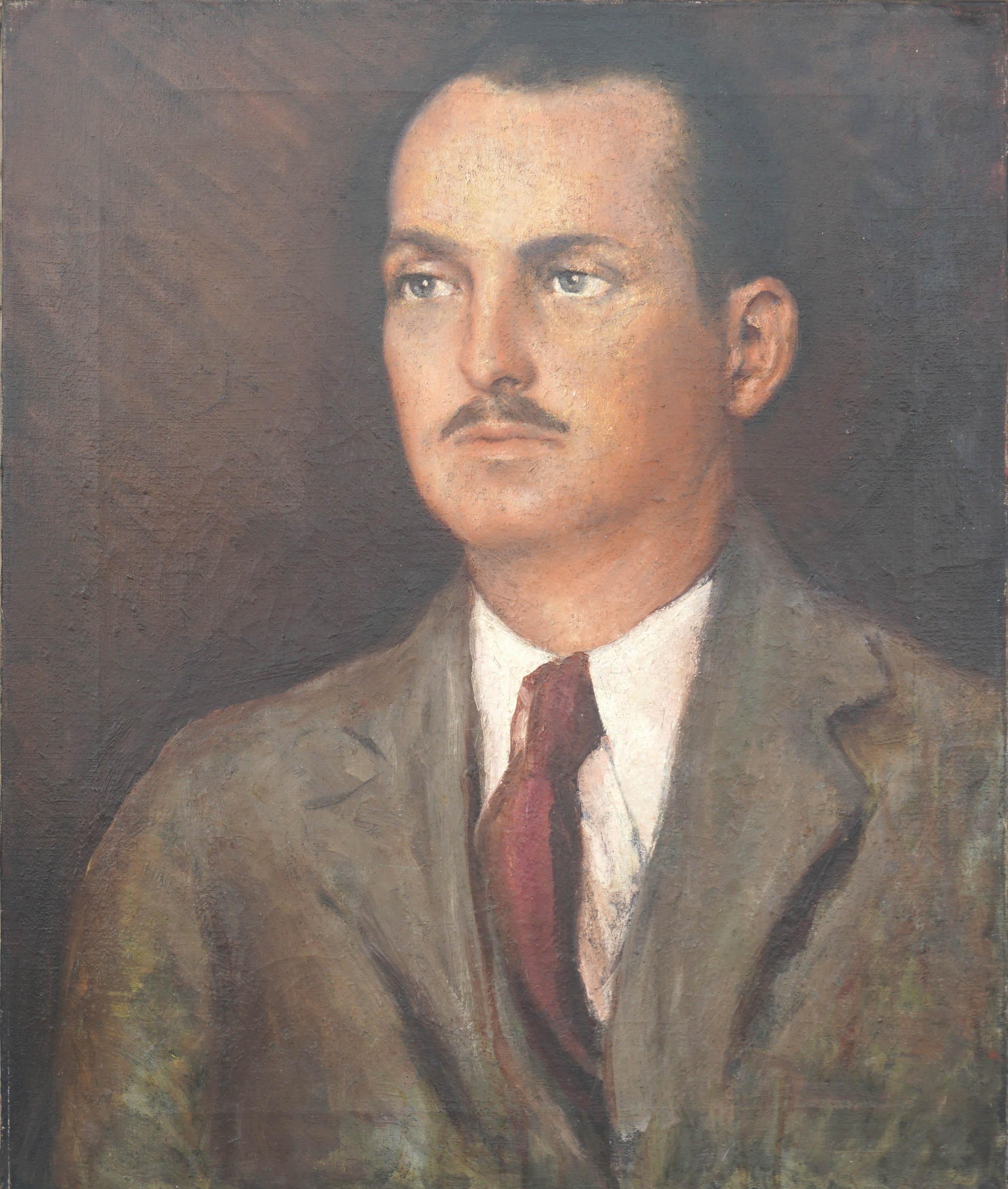 Unknown Portrait Painting – Porträt eines Mannes – Ähnliches von Django Reinhardt