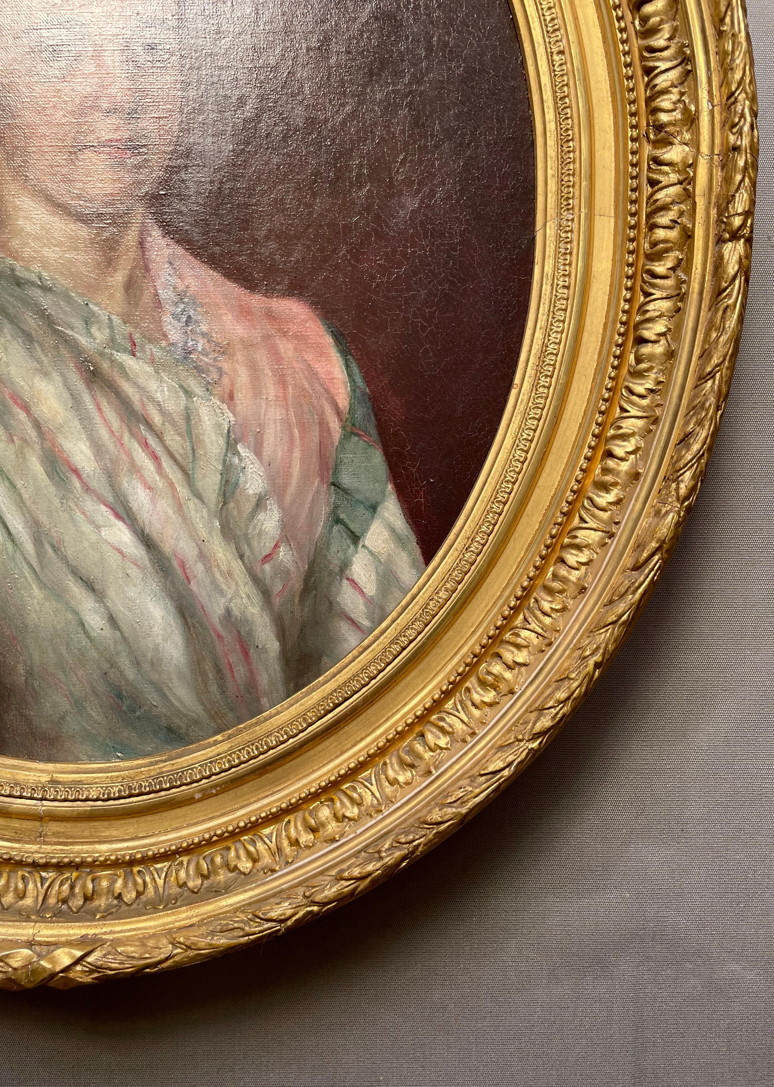 Portrait Of Marie Alice Edmée Esterhazy, Oil On Canvas 19th Century 1