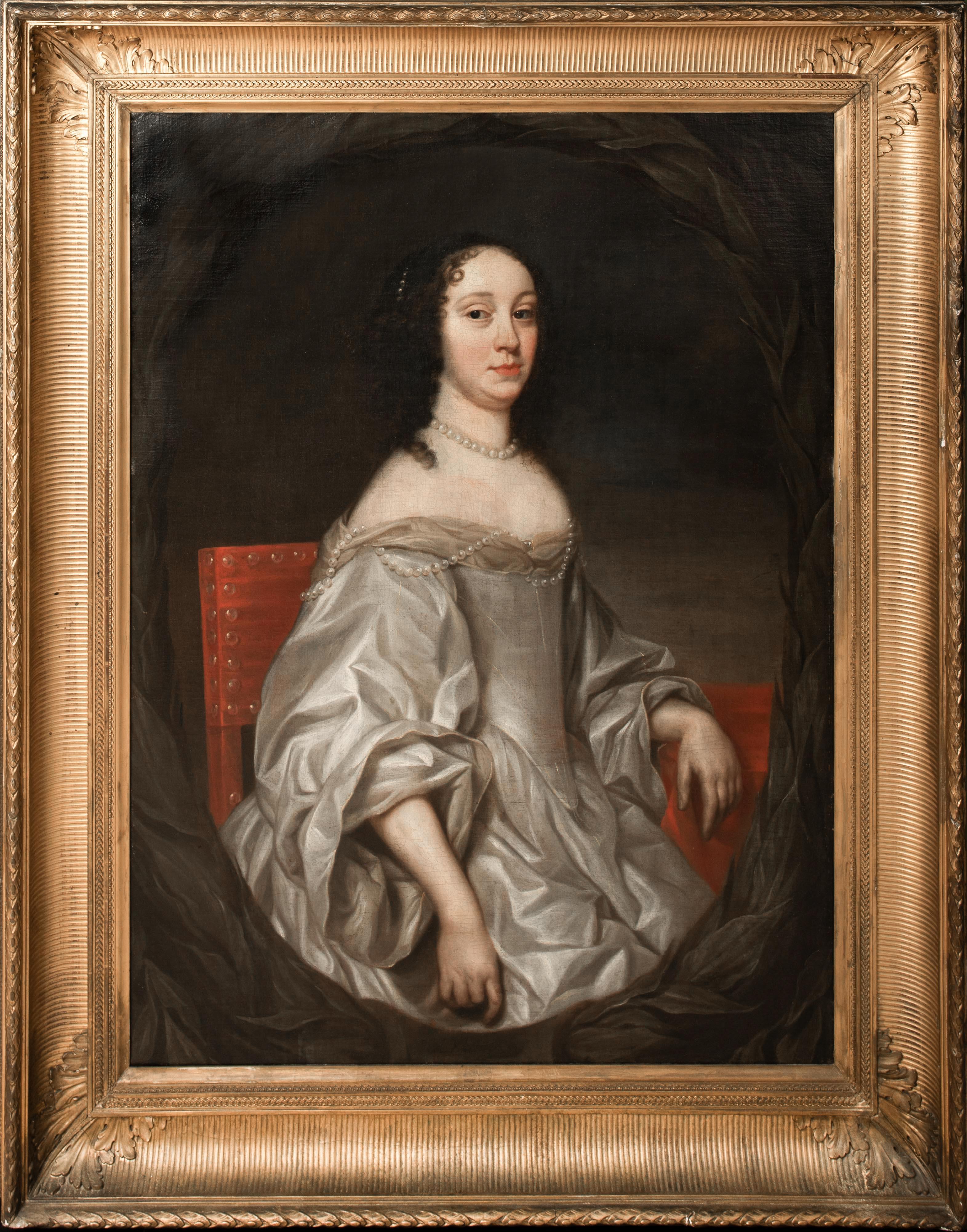 Unknown Portrait Painting - Portrait Of Marie Louise Gonzaga Queen Of Poland, Grand Duchess of Lithuania