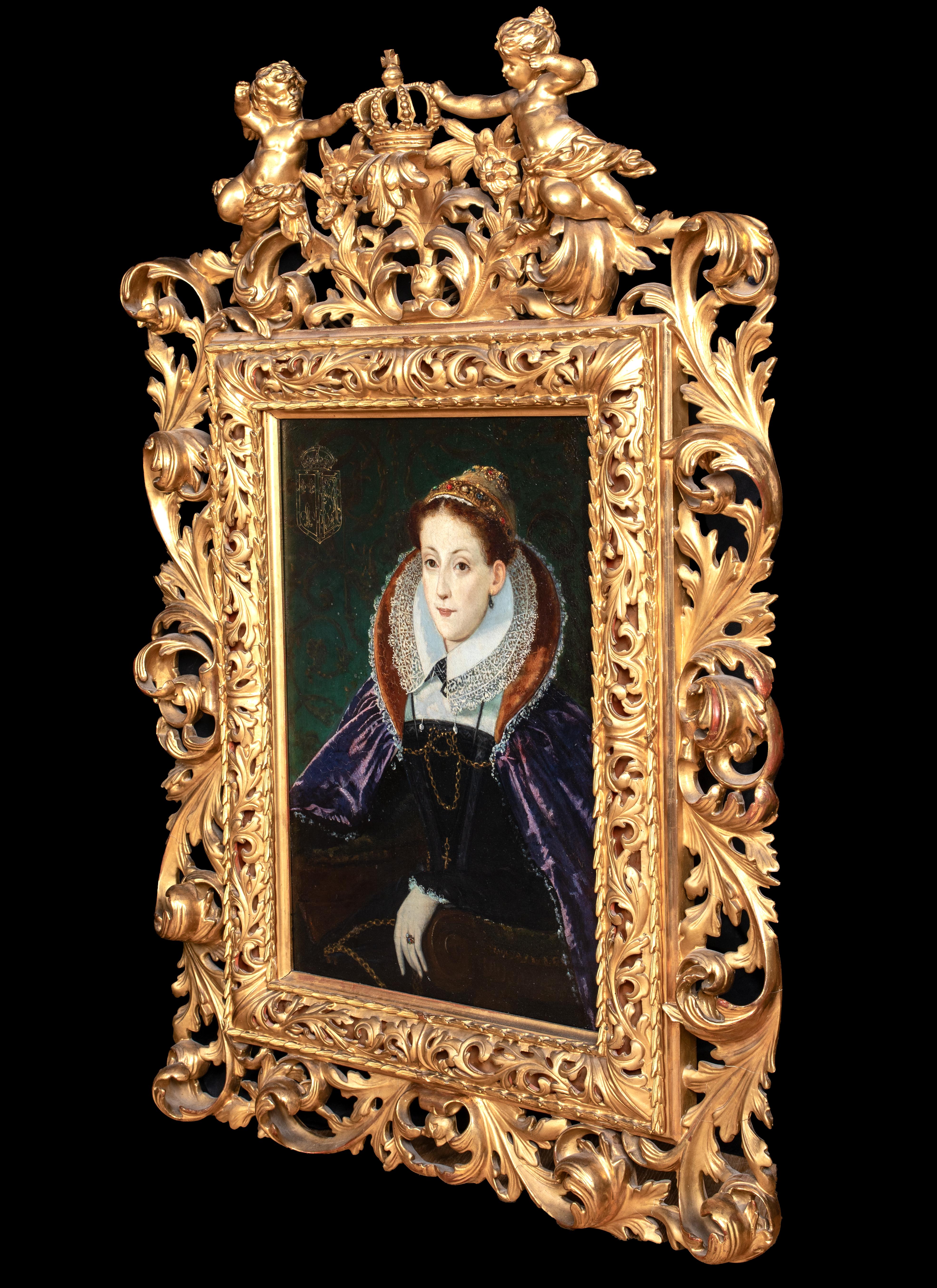 Ritratto di Maria, Regina di Scozia (1542-1587)  English School - Olio su pannello 4