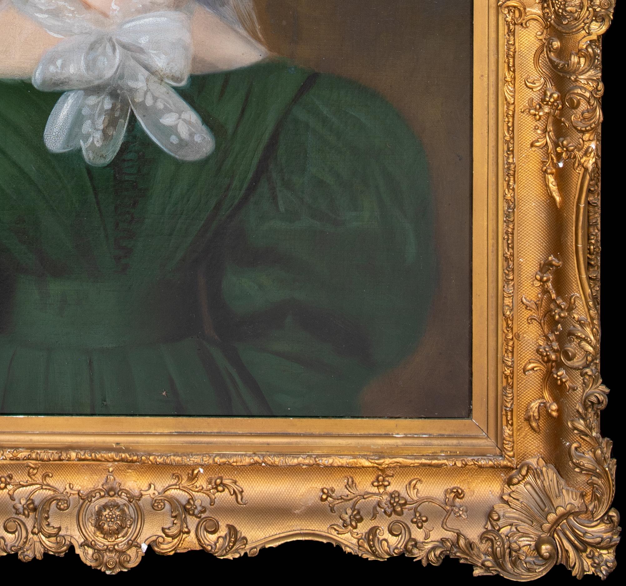 Portrait Of Matilda Currie, aged 28, Wearing an elaborate Bonnet, 19th Century   For Sale 1