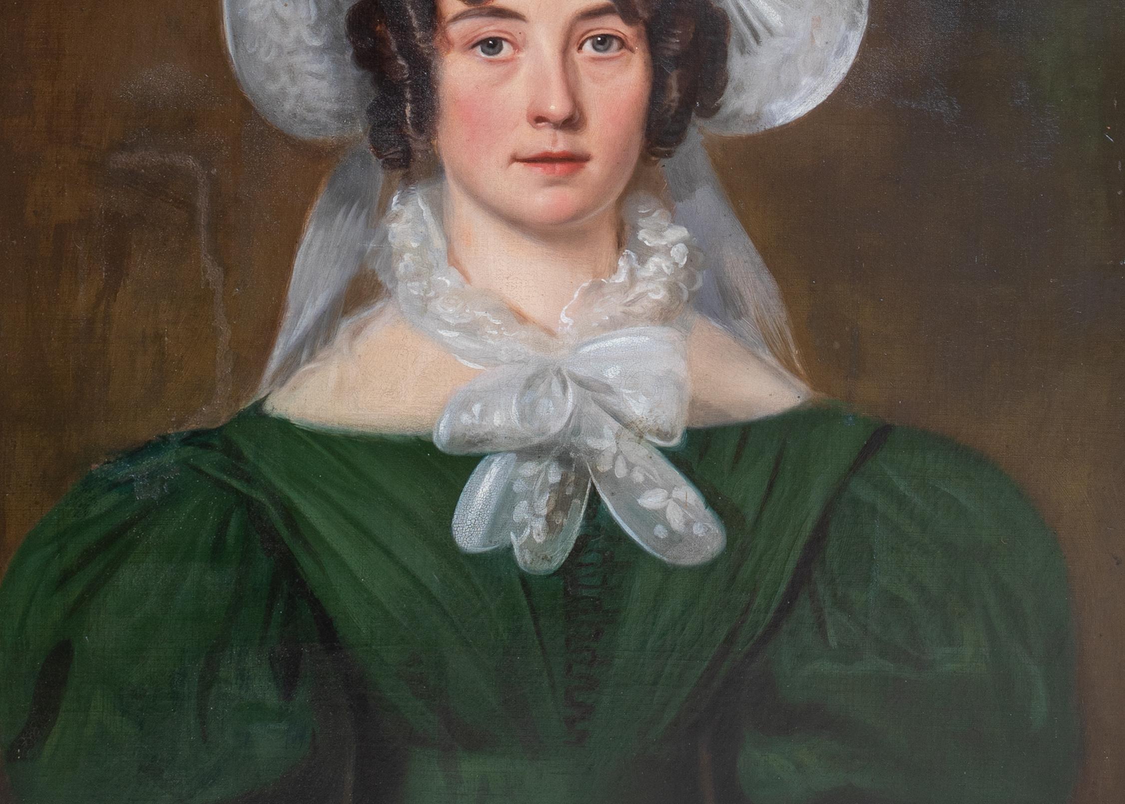 Portrait Of Matilda Currie, aged 28, Wearing an elaborate Bonnet, 19th Century   For Sale 3