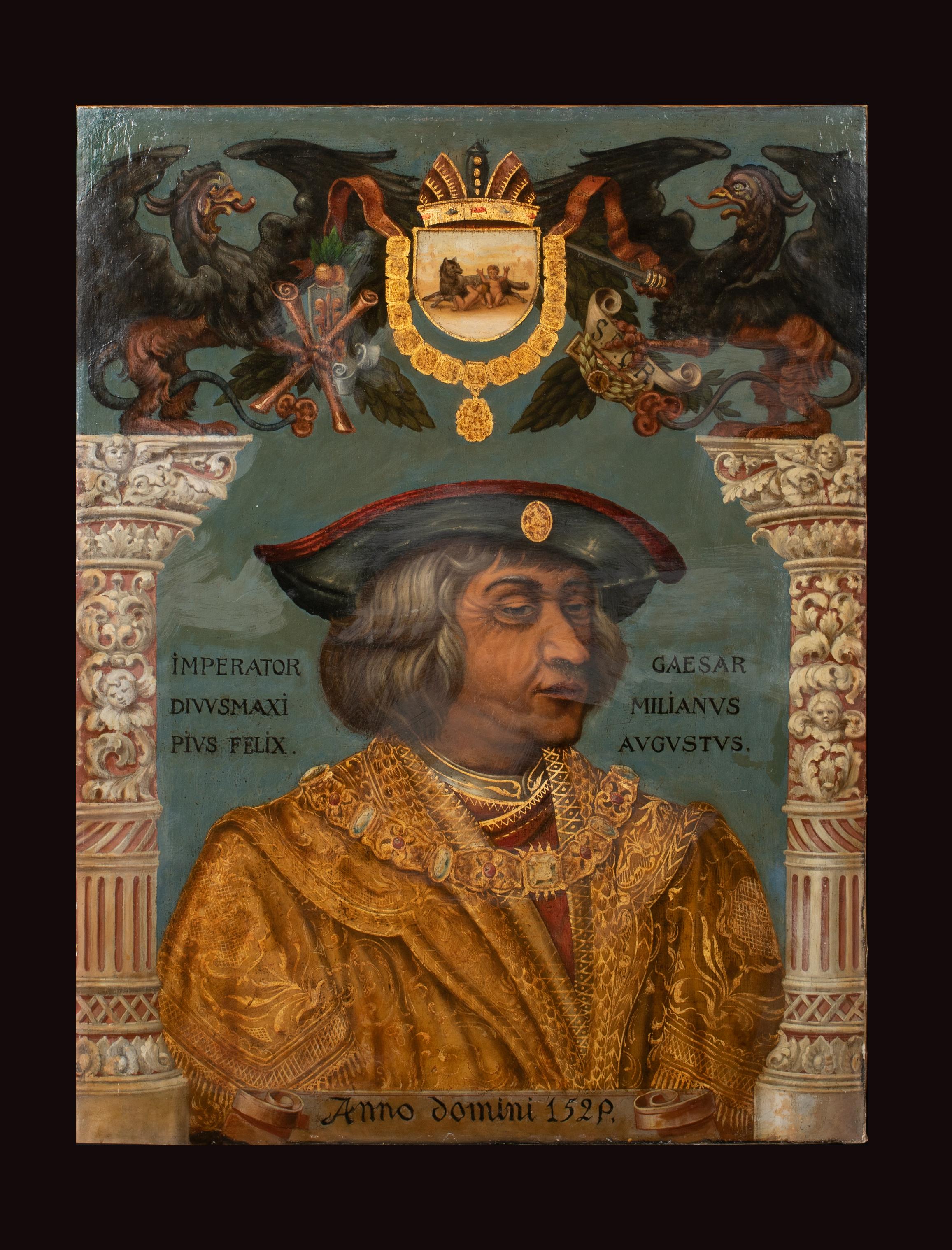 Porträt des Heiligen Römischen Kaisers Maximilian I. und Erzherzog von Österreich, 17. Jahrhundert im Angebot 4
