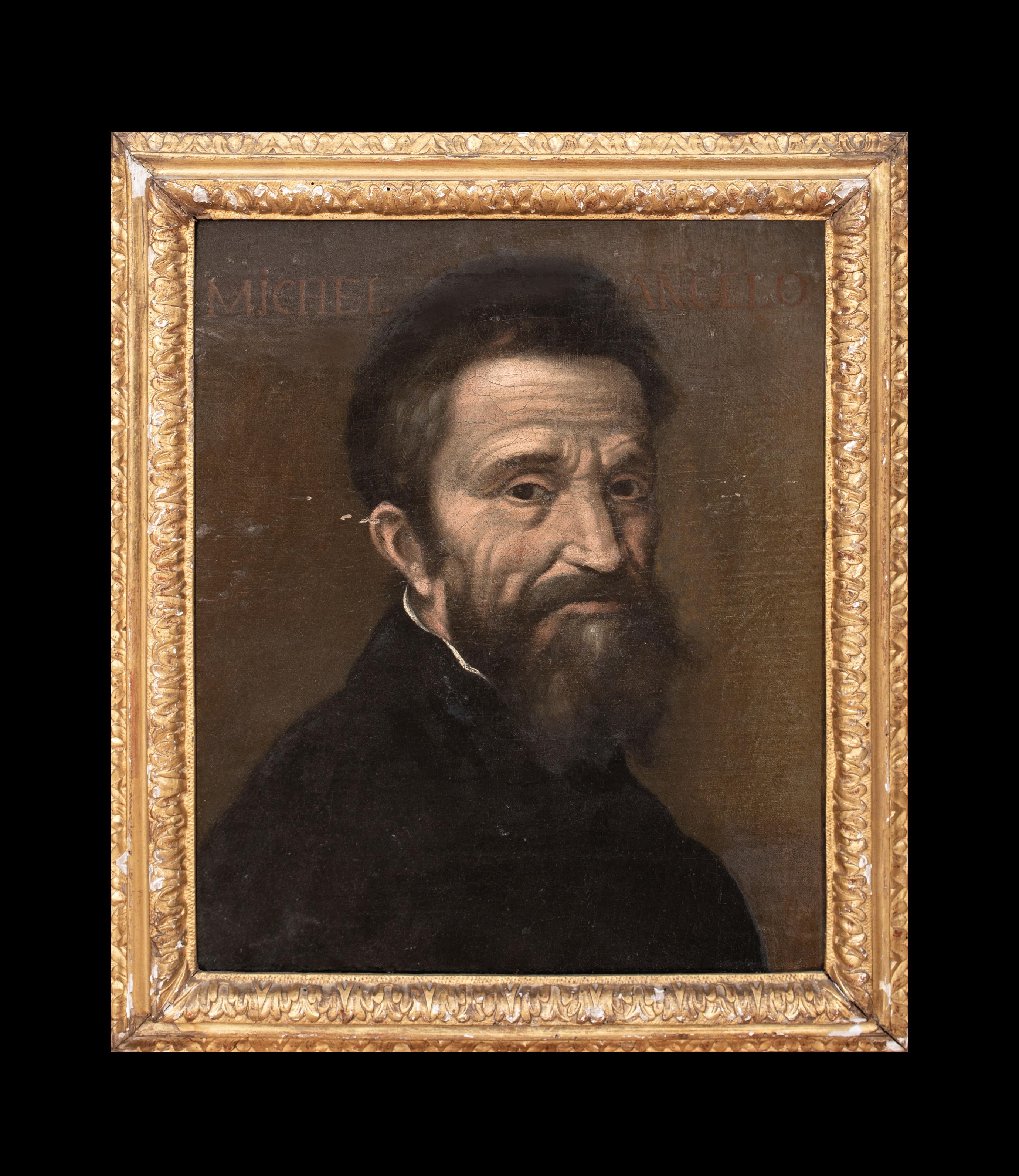 Porträt von Michelangelo (1475-1564), 16. Jahrhundert  Italienische Schule – Painting von Unknown
