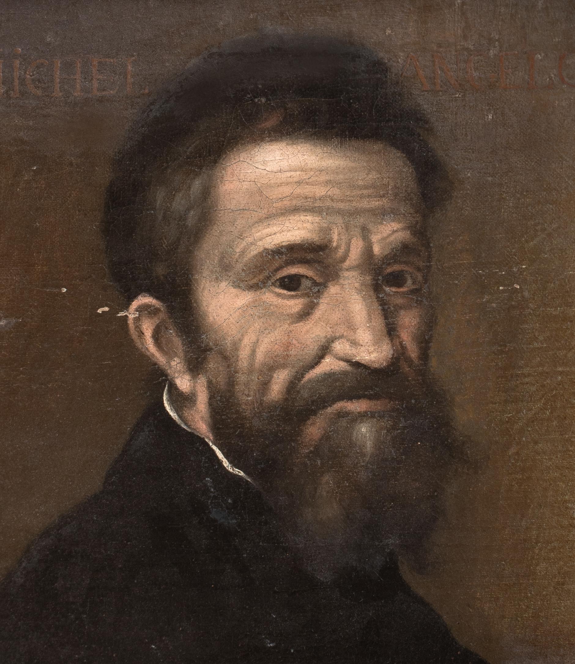 Porträt von Michelangelo (1475-1564), 16. Jahrhundert  Italienische Schule im Angebot 1