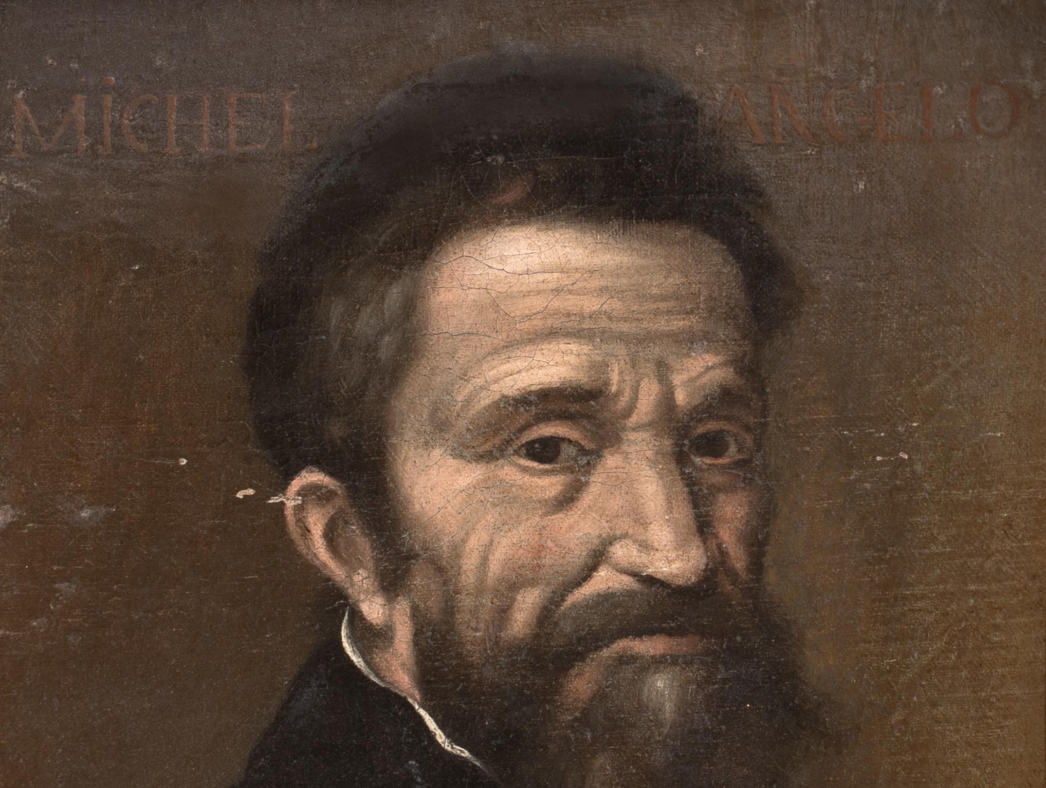 Porträt von Michelangelo (1475-1564), 16. Jahrhundert  Italienische Schule im Angebot 3