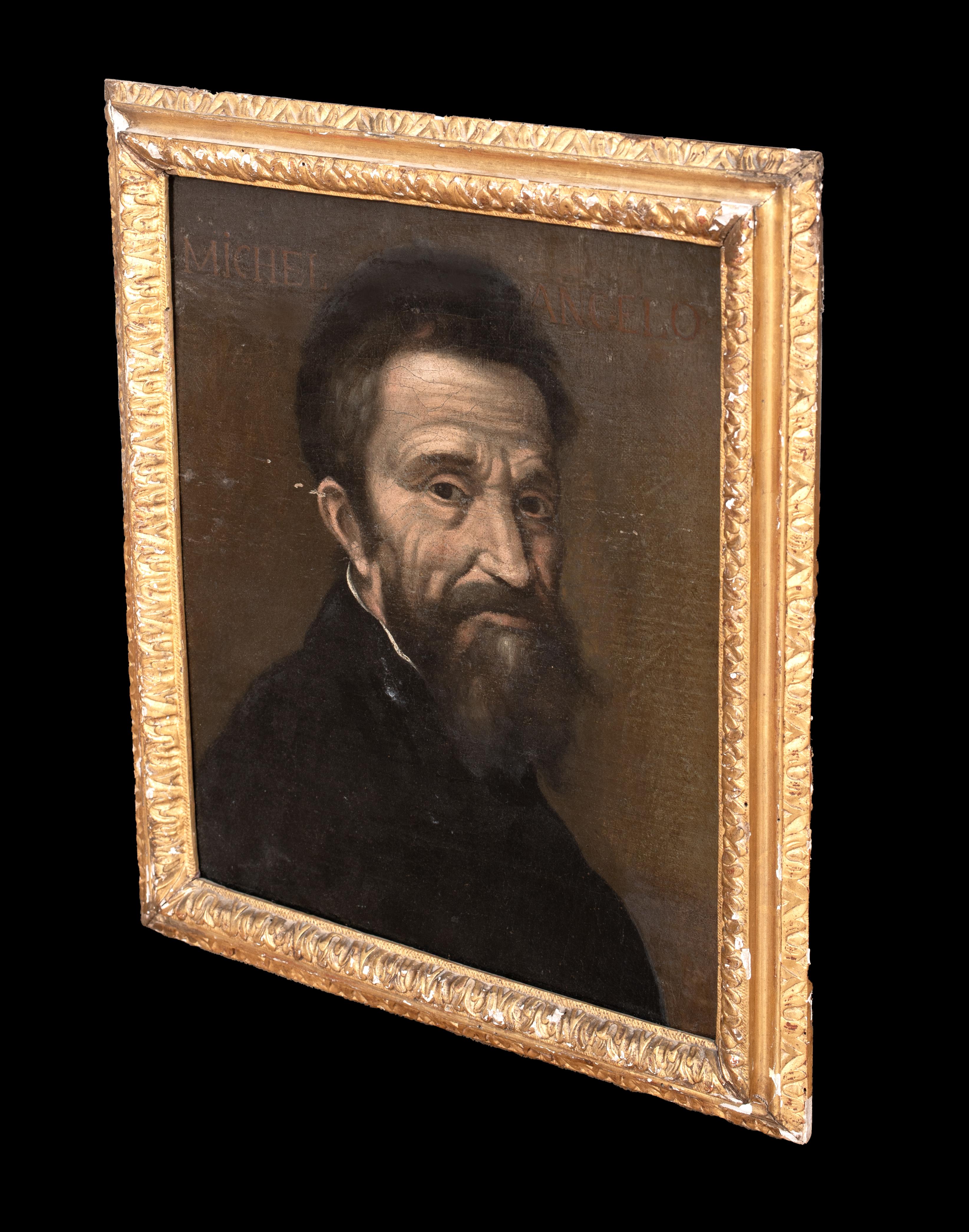 Porträt von Michelangelo (1475-1564), 16. Jahrhundert  Italienische Schule im Angebot 4