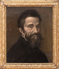 Porträt von Michelangelo (1475-1564), 16. Jahrhundert  Italienische Schule