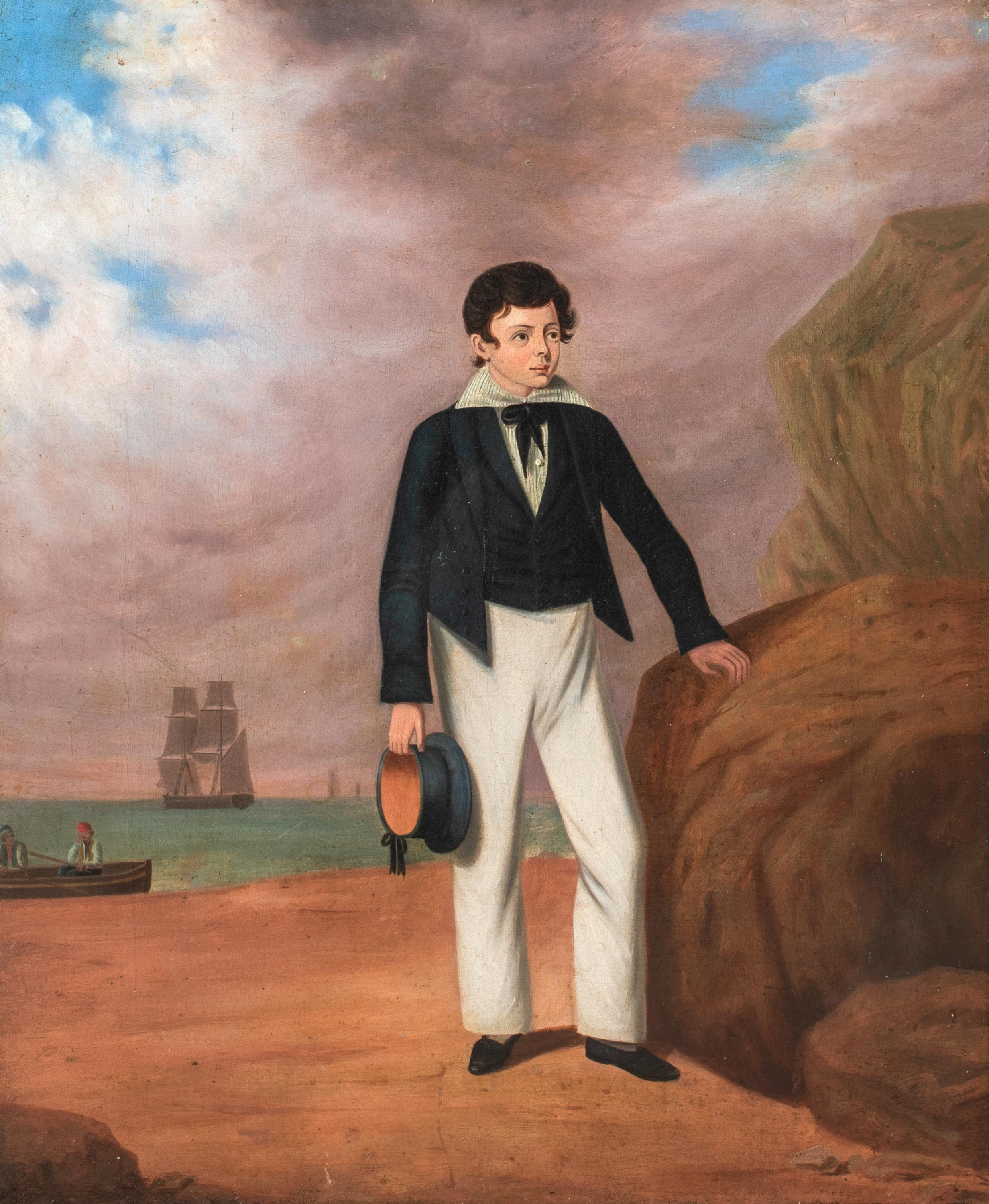 Portrait de Horatio Nelson (1758-1805), 18e siècle  École anglaise - Marron Portrait Painting par Unknown