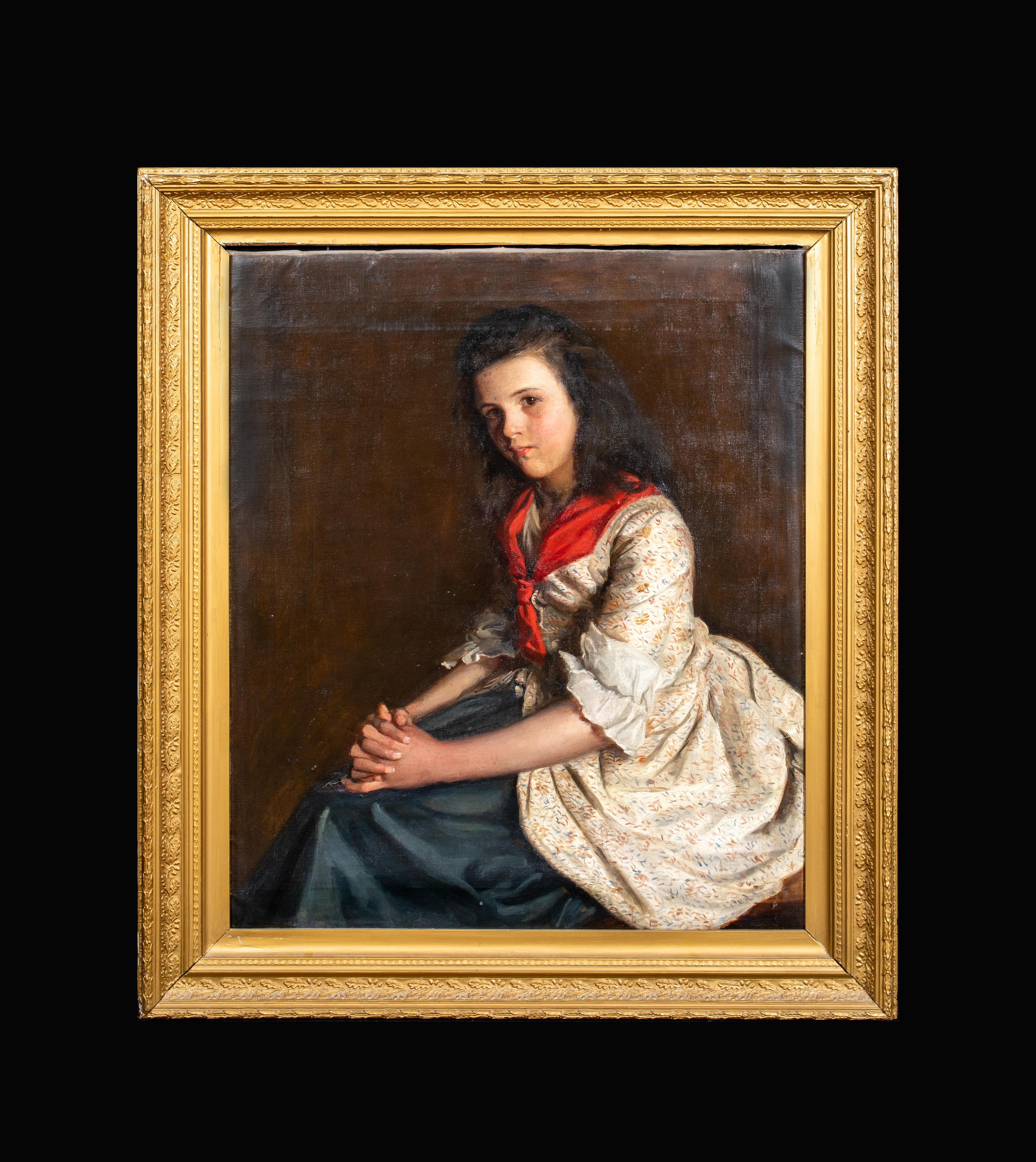 Portrait of Miss Allen, by Fairlie Harmar, Viscountess Harberton (1876-1945) - Painting by Unknown