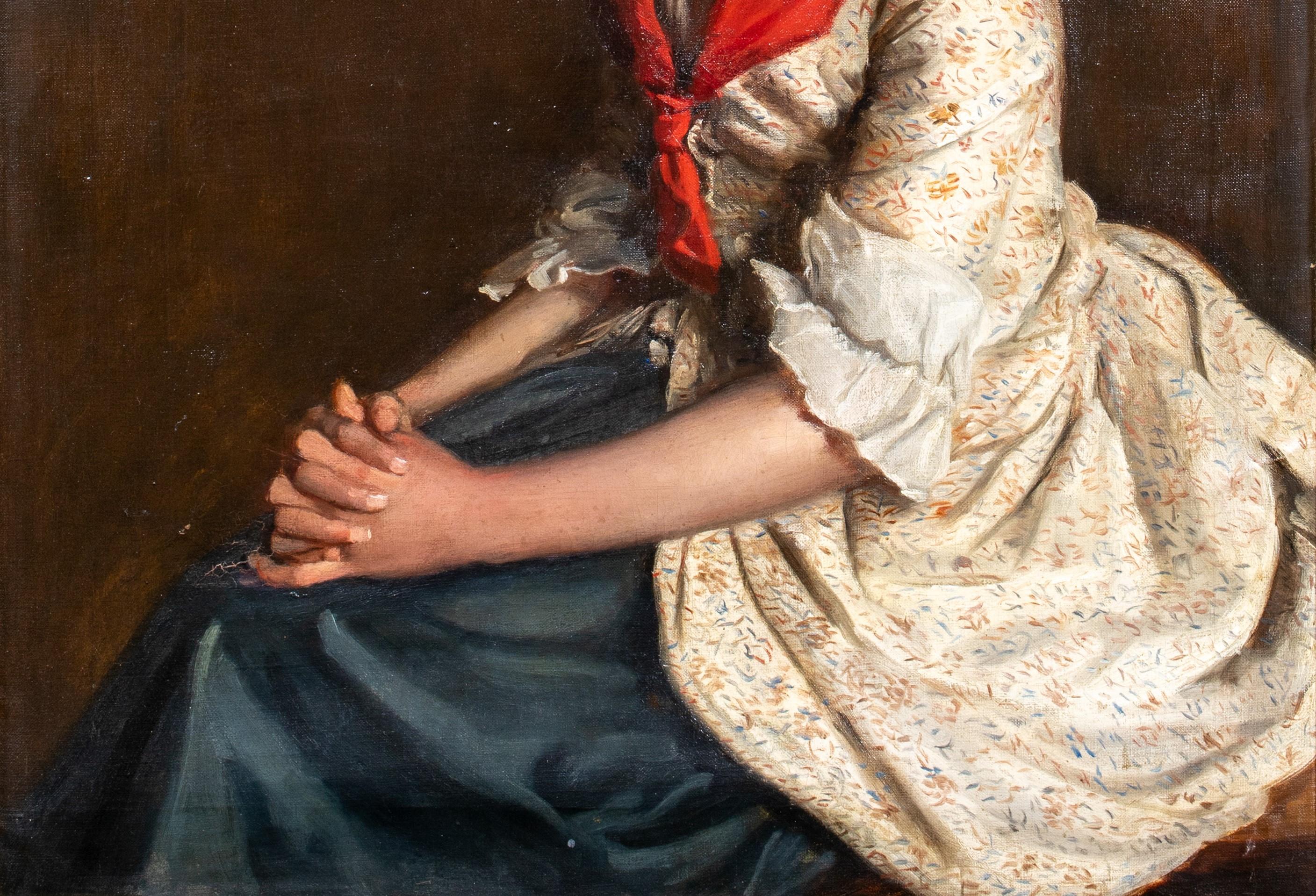 Portrait of Miss Allen, by Fairlie Harmar, Viscountess Harberton (1876-1945) 2