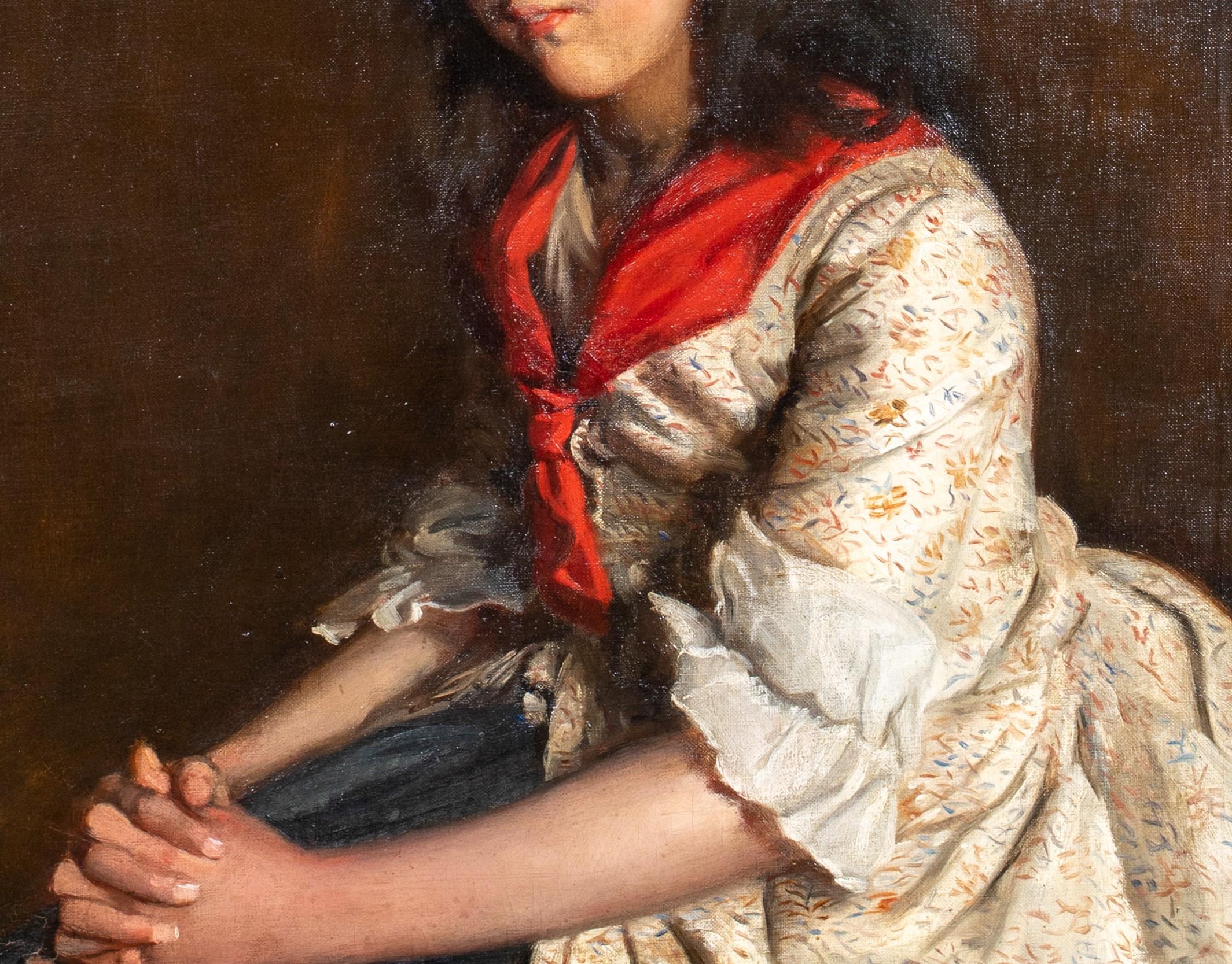 Portrait of Miss Allen, by Fairlie Harmar, Viscountess Harberton (1876-1945) 3