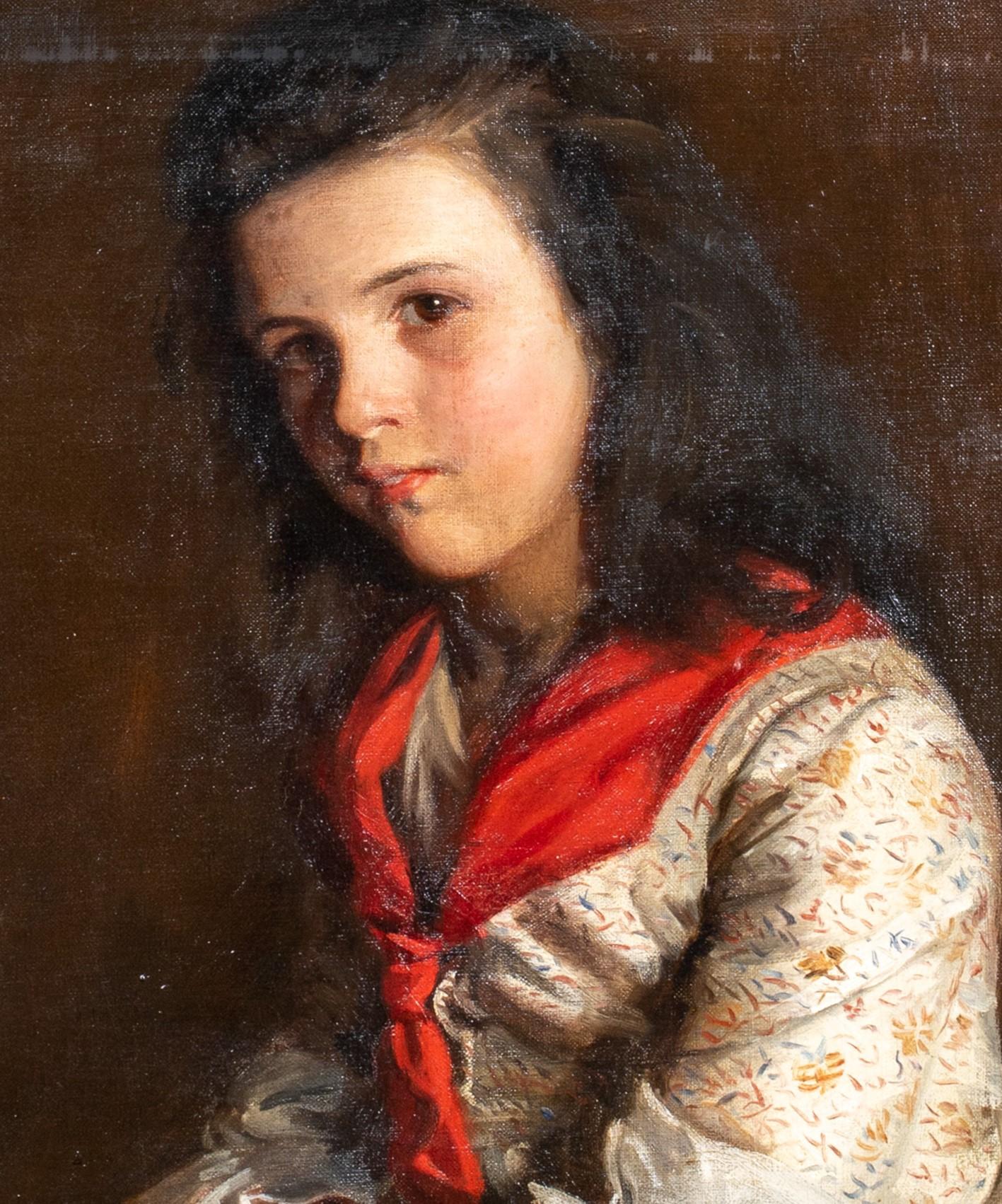 Portrait of Miss Allen, by Fairlie Harmar, Viscountess Harberton (1876-1945) 4