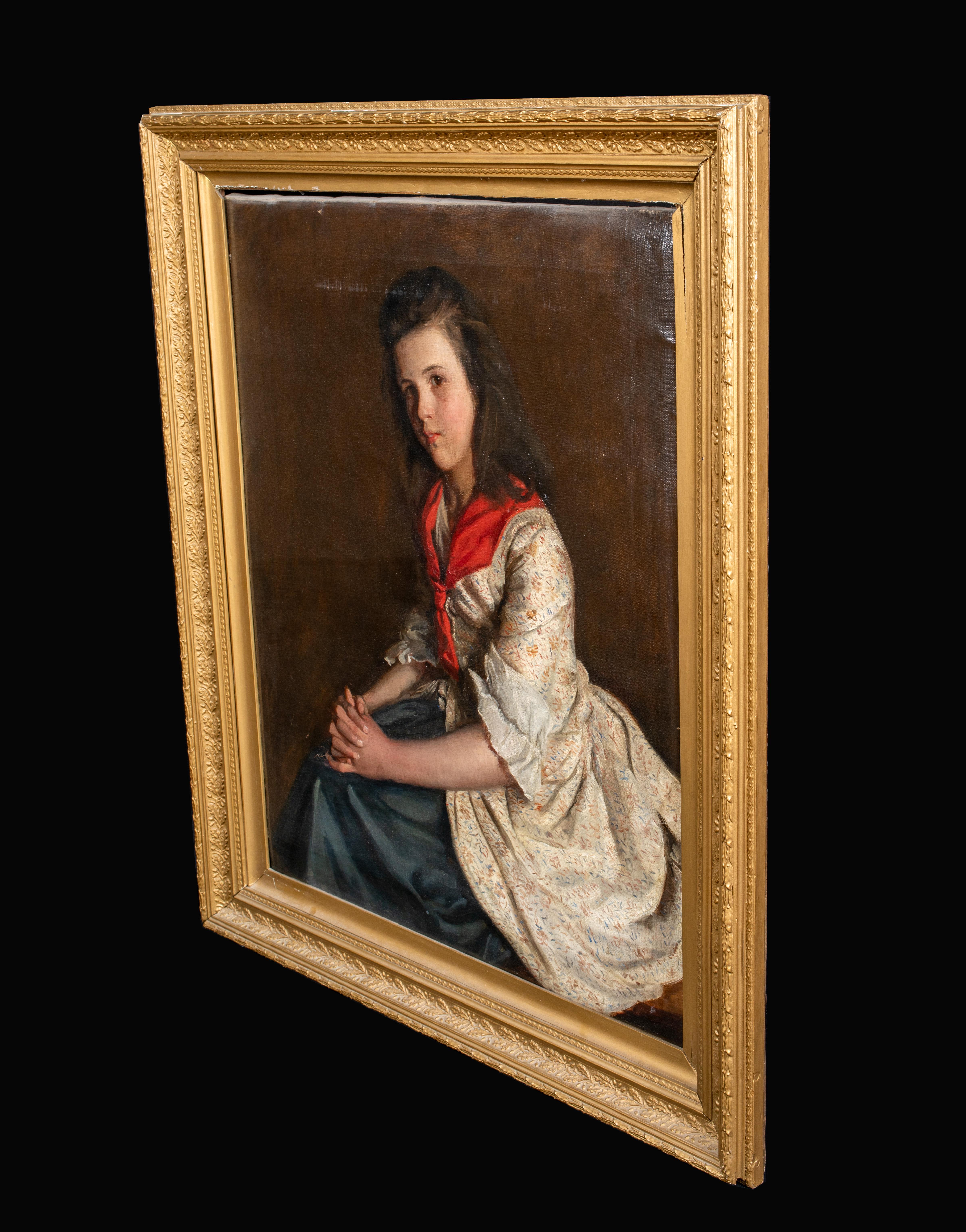 Portrait of Miss Allen, by Fairlie Harmar, Viscountess Harberton (1876-1945) 5